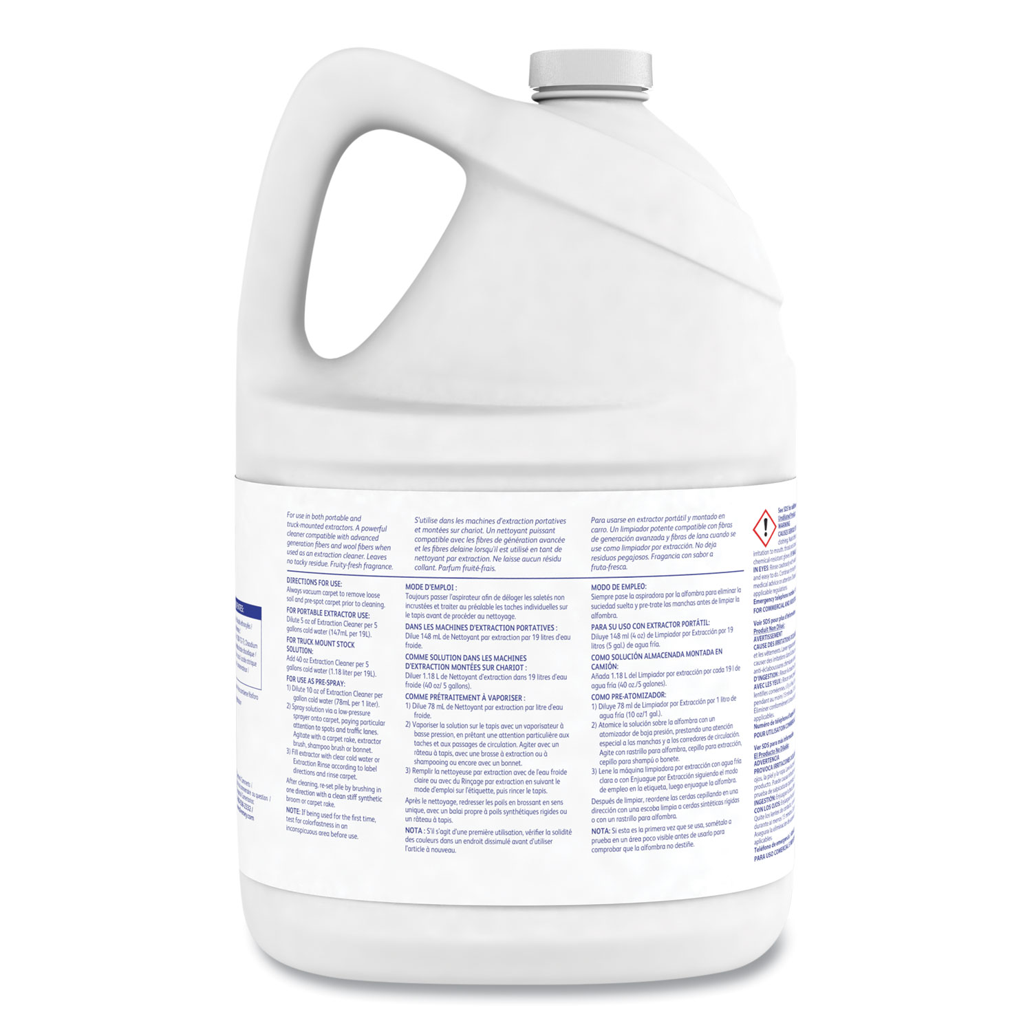 Diversey™ Carpet Extraction Cleaner, Liquid, Fruity Floral Scent, 1 gal