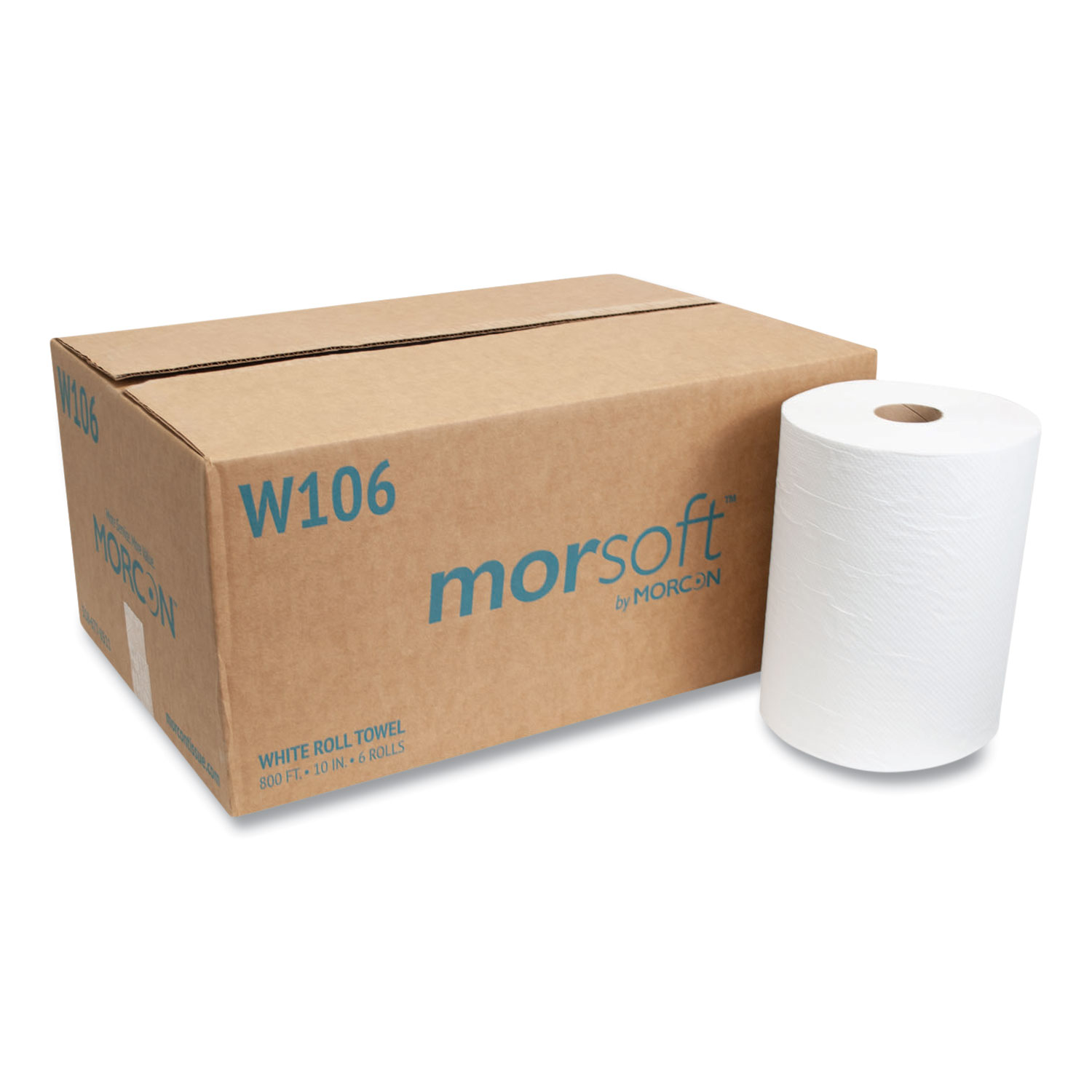 10 Inch Roll Towels, 1Ply, 10" x 800 ft, White, 6 Rolls/Carton Buy