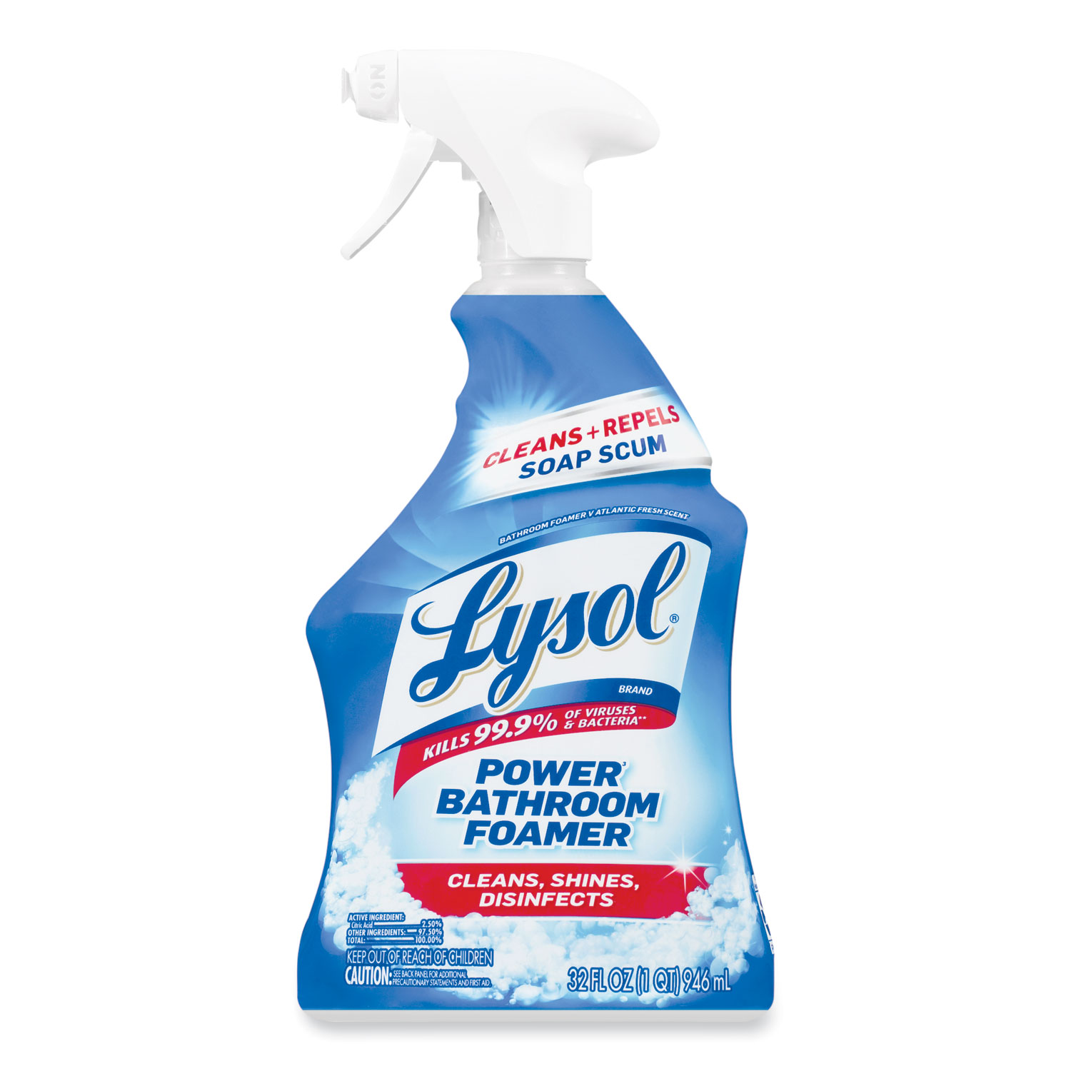 LYSOL® Brand Disinfectant Bathroom Cleaners, Liquid, Atlantic Fresh, 32
