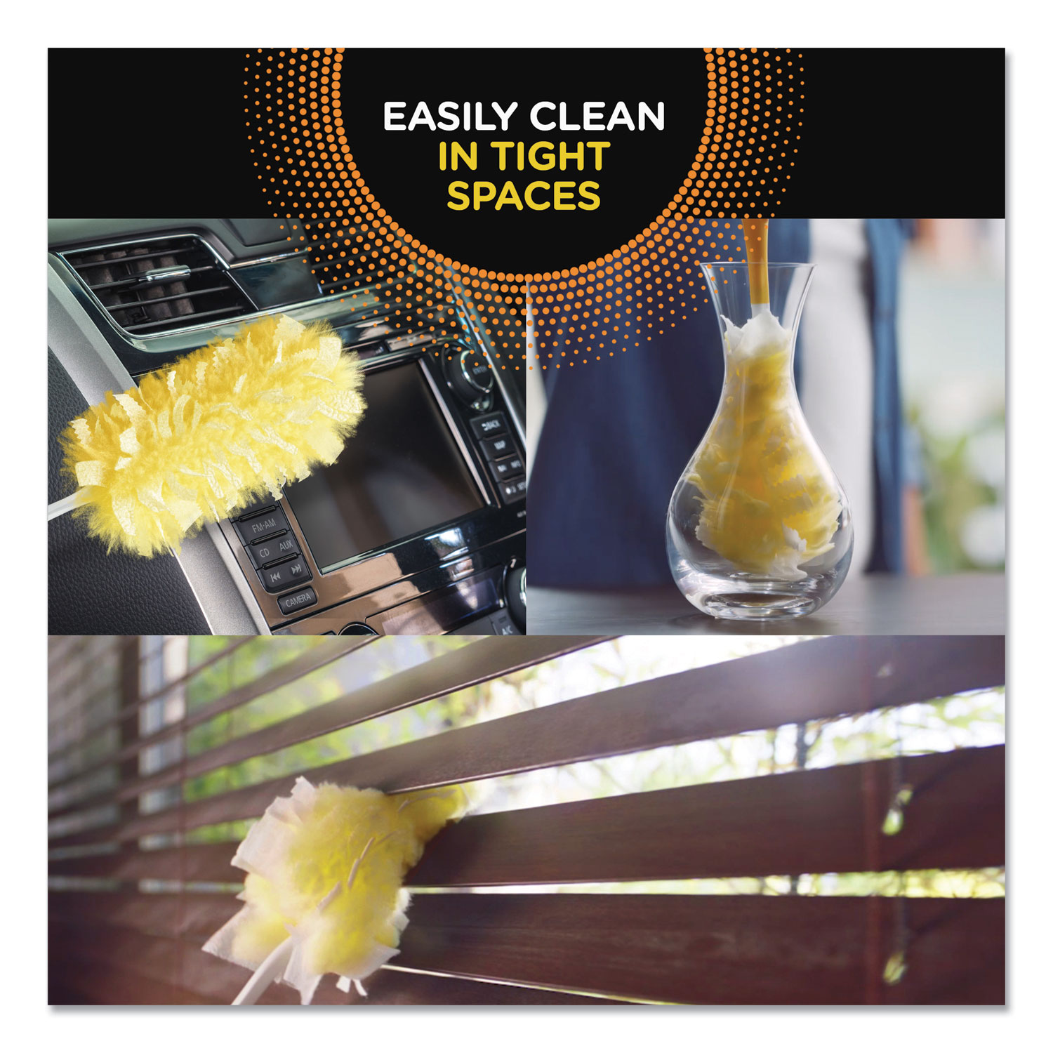 Swiffer® Heavy Duty Dusters Refill, Dust Lock Fiber, Yellow, 6/Box Gainesville Janitorial