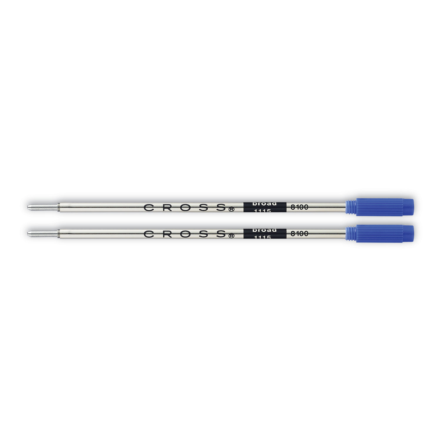 Cross® Refills for Cross Ballpoint Pens, Bold Conical Tip, Blue Ink, 2