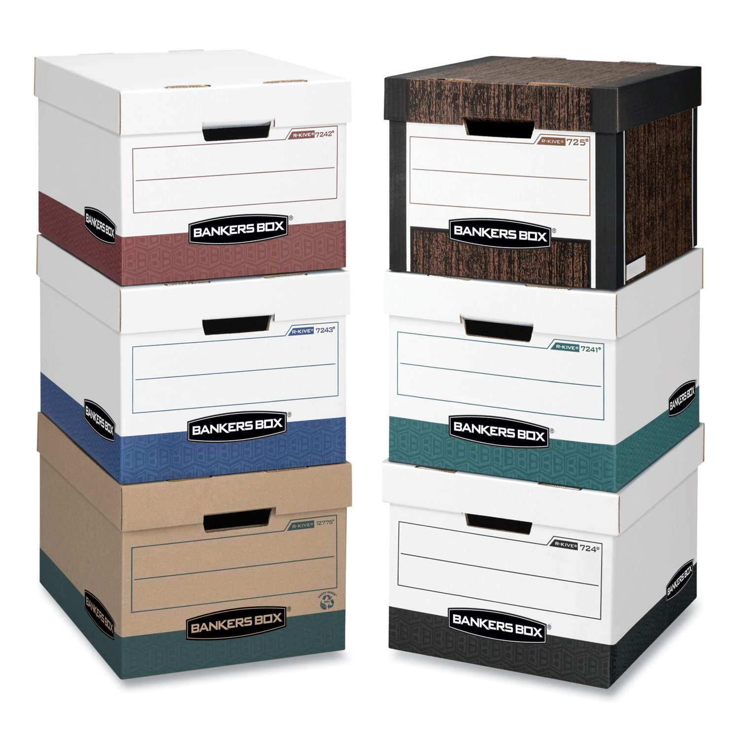 Bankers Box® RKIVE HeavyDuty Storage Boxes, Letter/Legal Files, 12.75