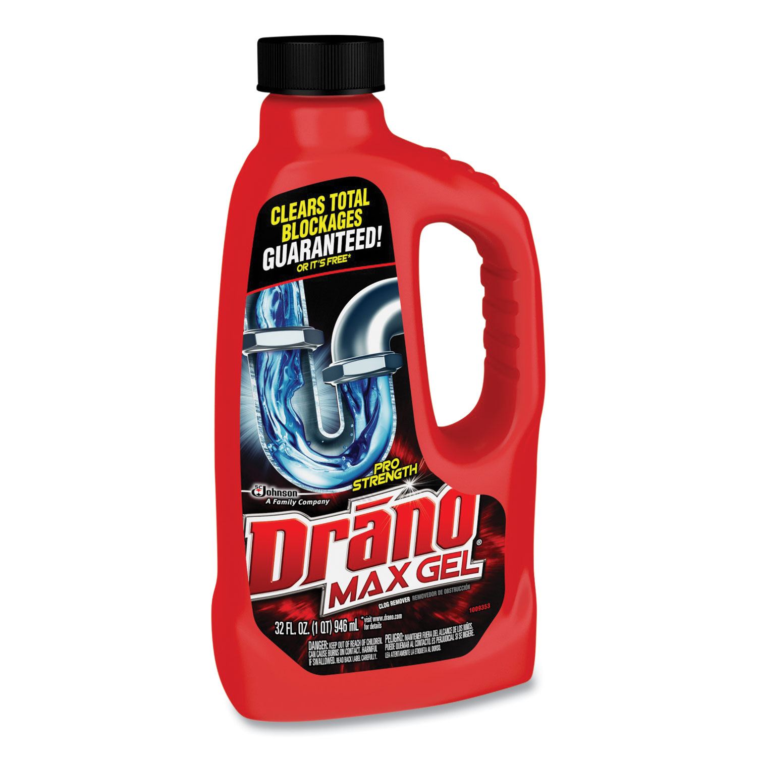 Drano® Max Gel Clog Remover, 32 oz Bottle, 12/Carton Key4 Cleaning