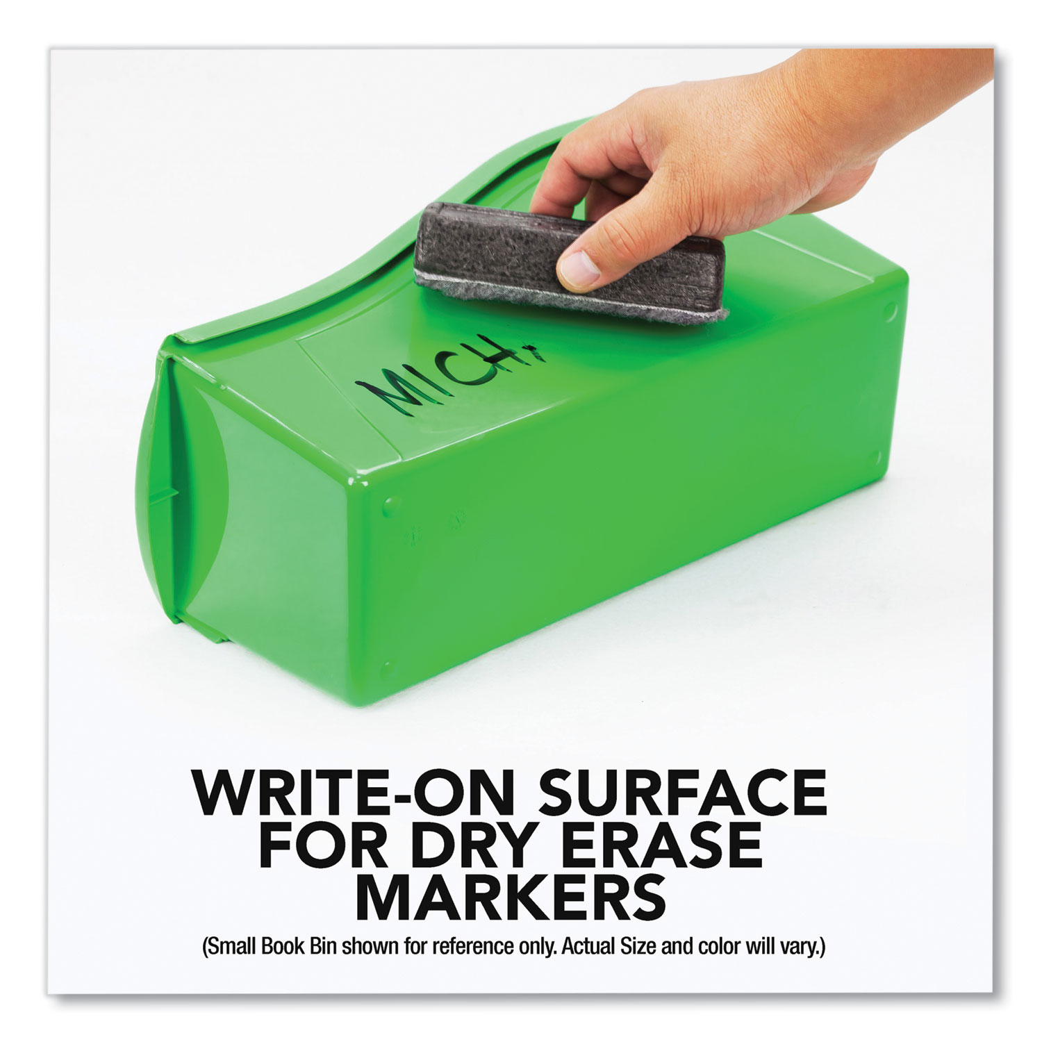 Storex Book Bins with Metal Shelf Rack, 14.3 x 25.69 x 7.25, 5 Assorted