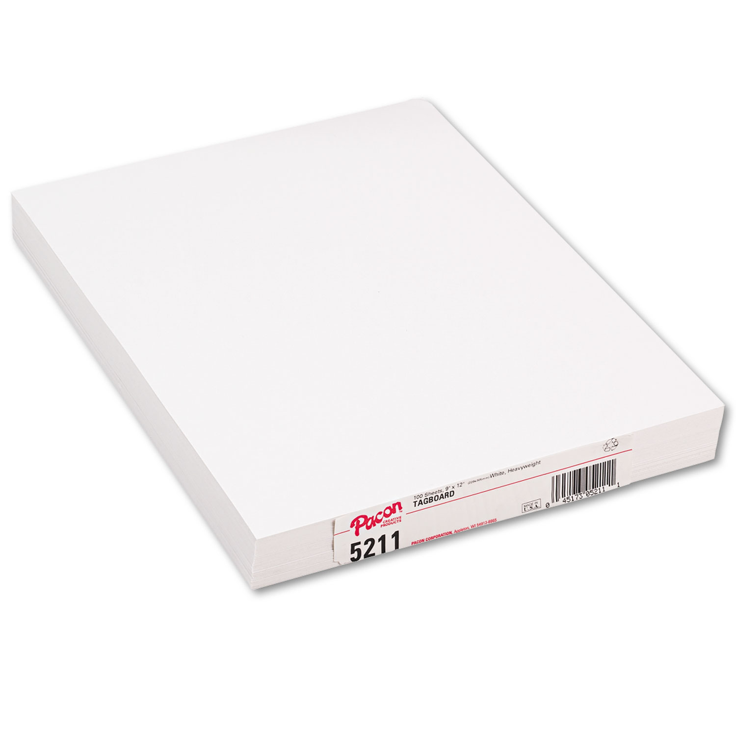 Heavyweight Tagboard, 12 x 9, White, 100/Pack TEK Distributors