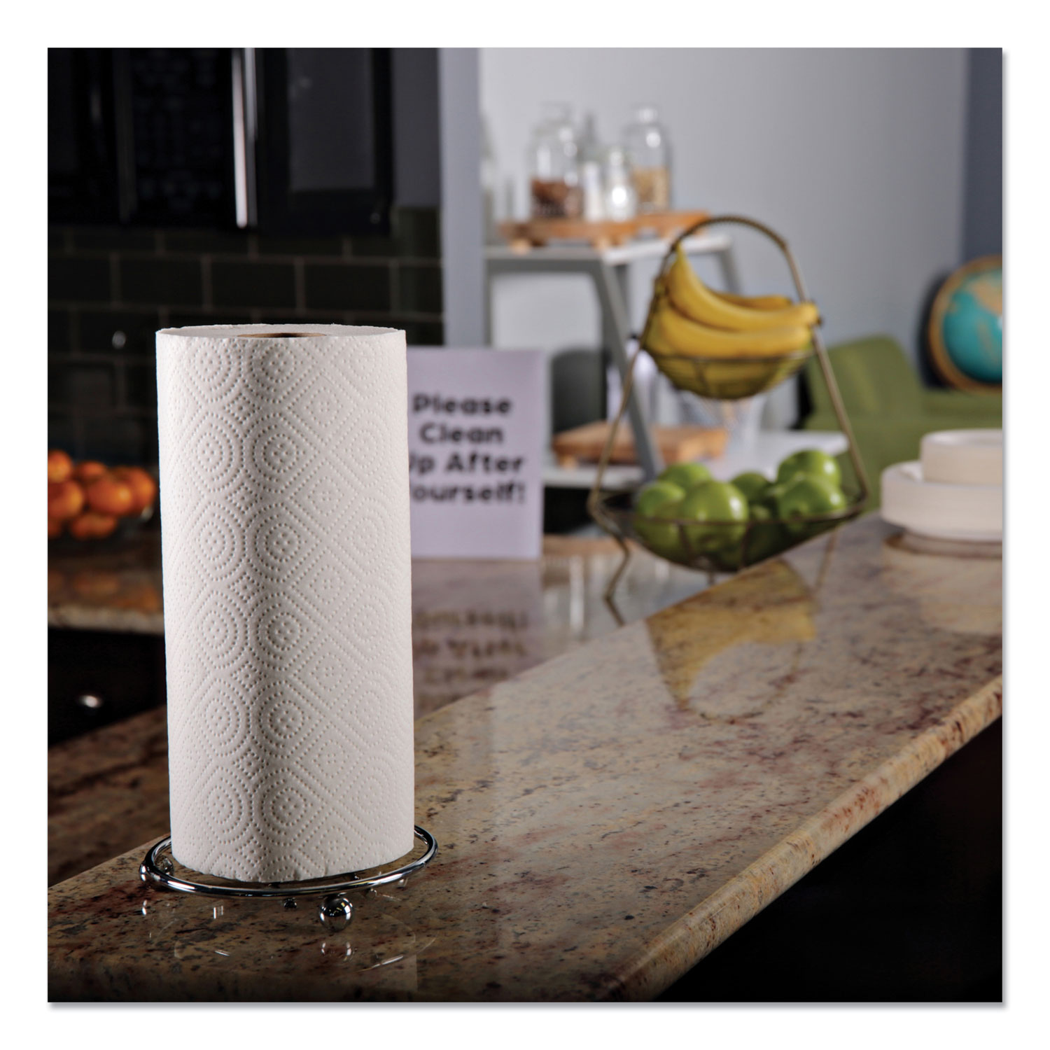 Kitchen Roll Towels, 2Ply, 11 x 8.8, White, 100/Roll Reparto