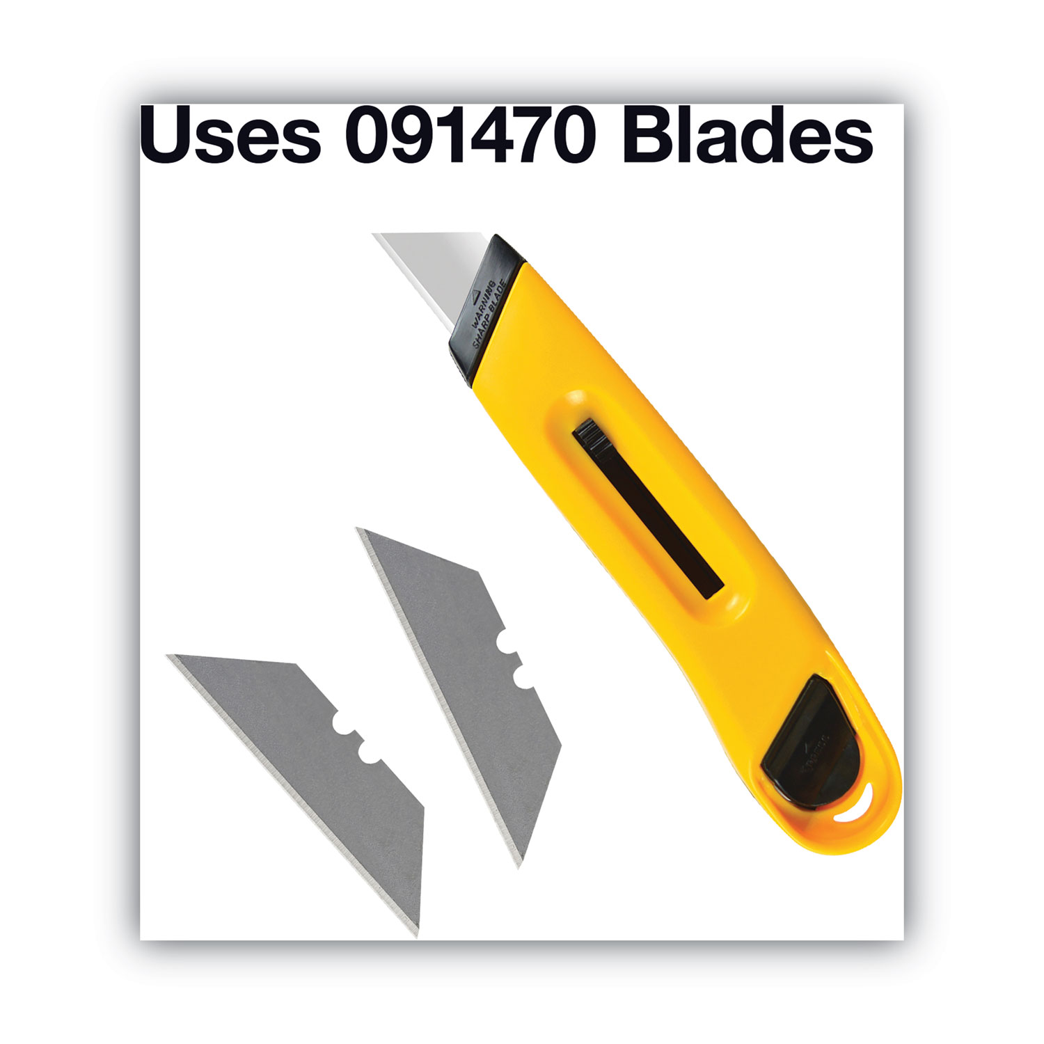 Plastic Utility Knife with Retractable Blade and Snap Closure, 6