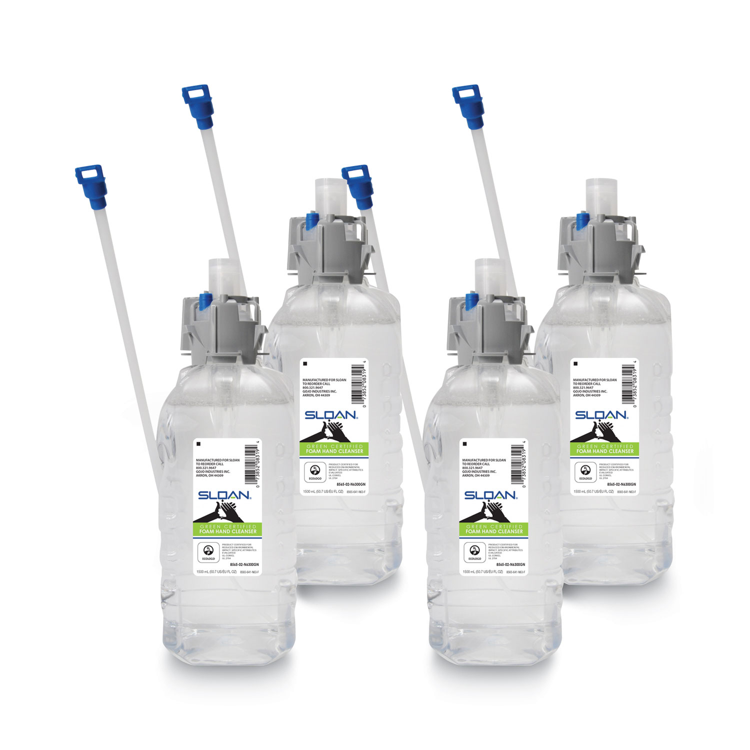 SLOAN Green Certified Foam Hand Cleanser Refill, FragranceFree, 1,500