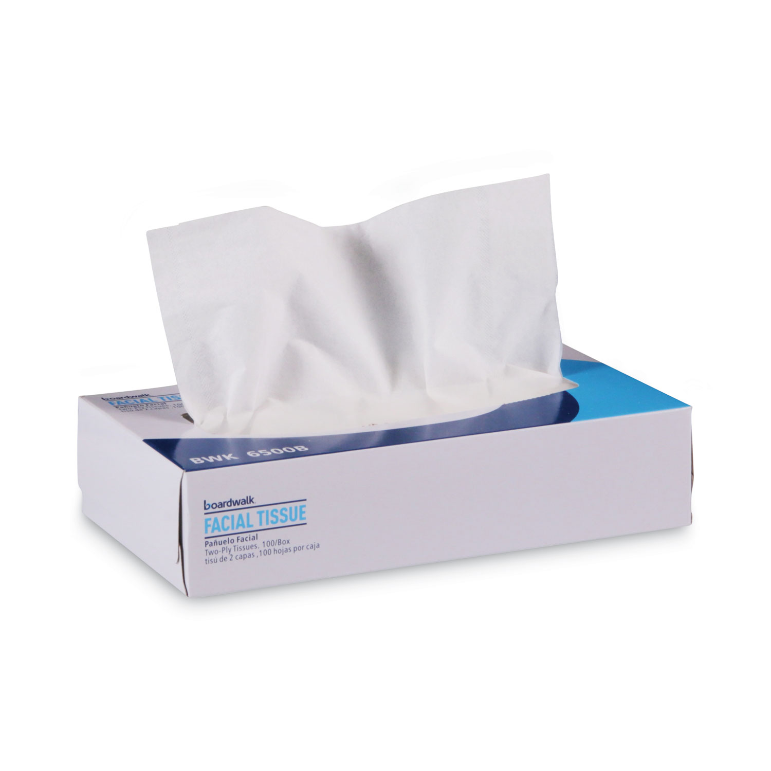 Office Packs Facial Tissue, 2Ply, White, Flat Box, 100 Sheets/Box, 30