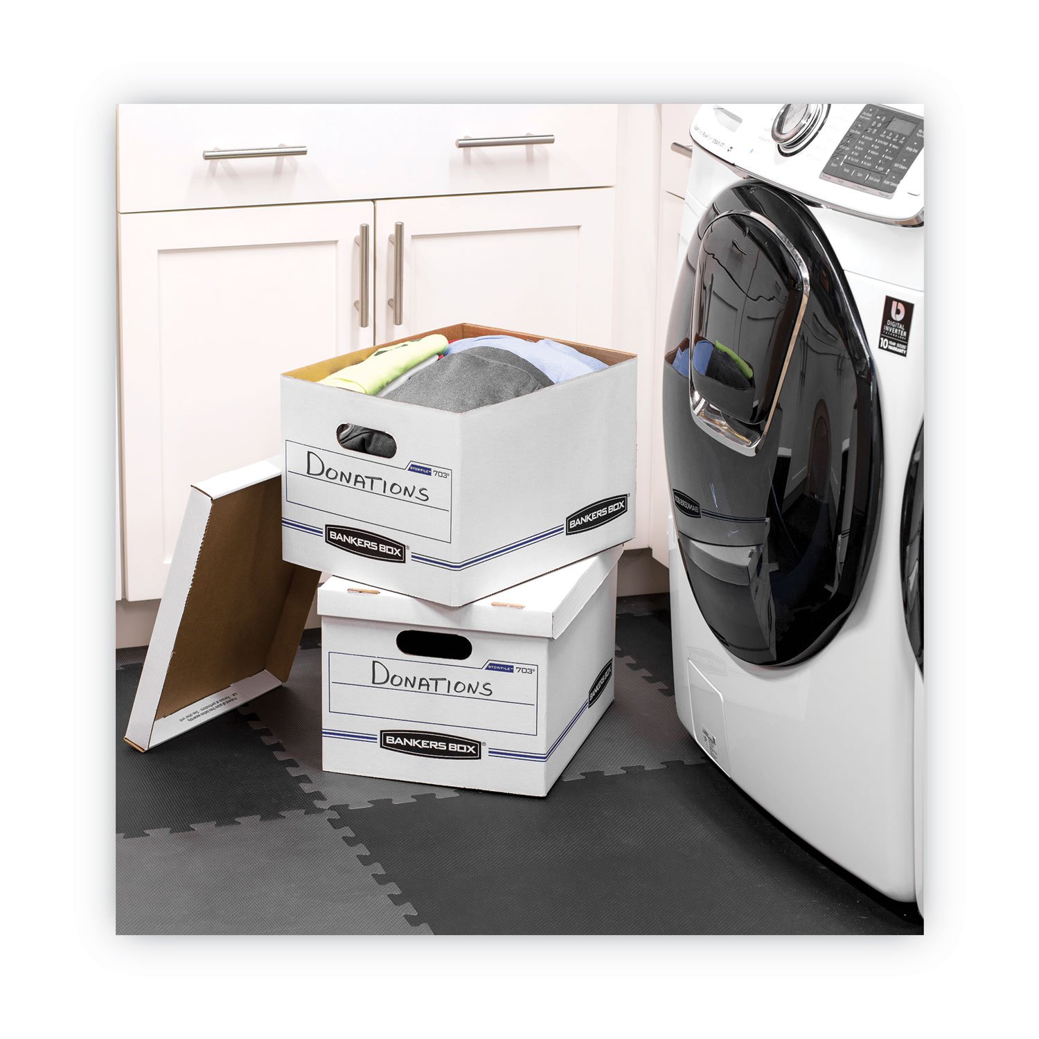 STOR/FILE BasicDuty Storage Boxes, Letter/Legal Files, 12" x 16.25" x