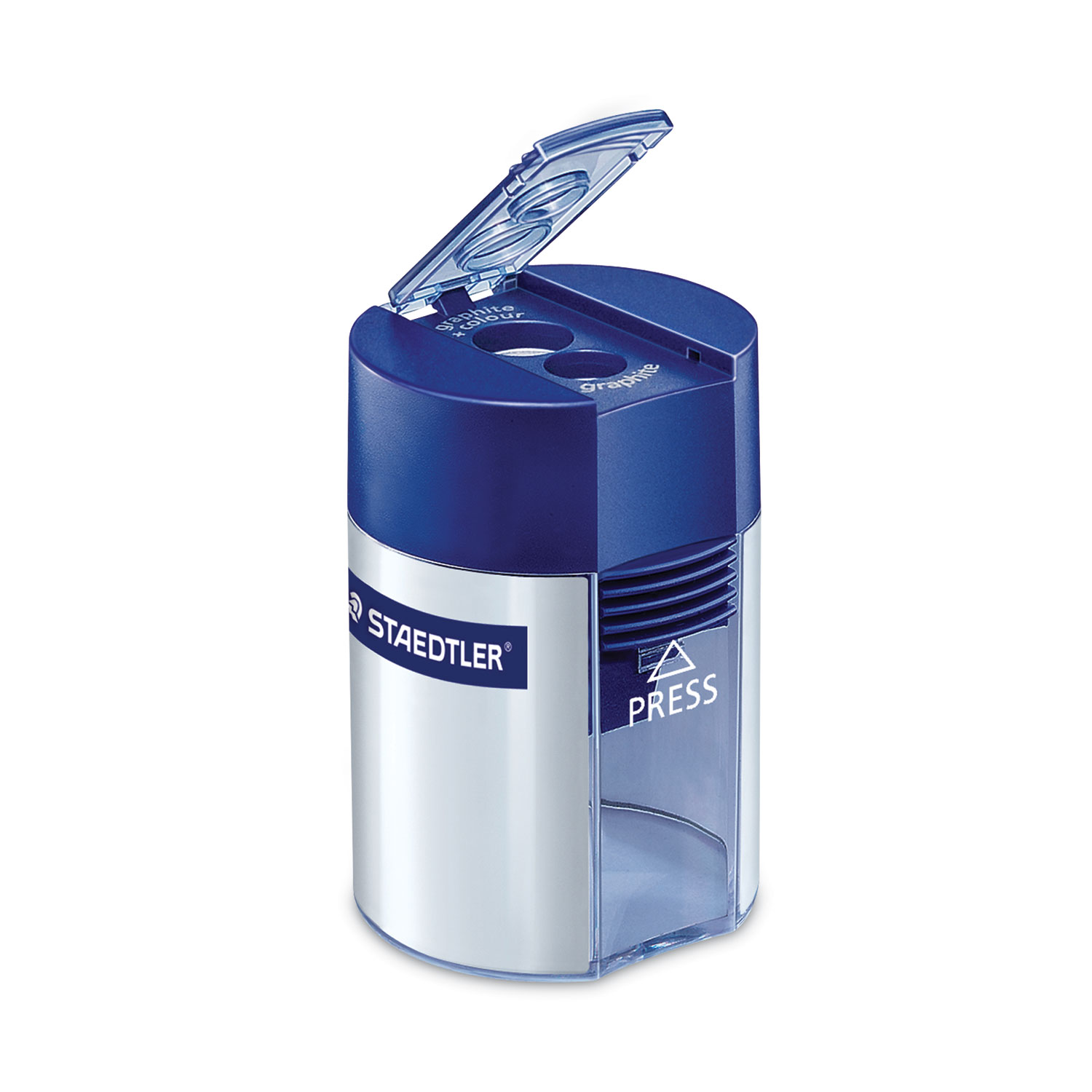 Staedtler® Cylinder Handheld Pencil Sharpener, TwoHole, 1.63 x 2.25