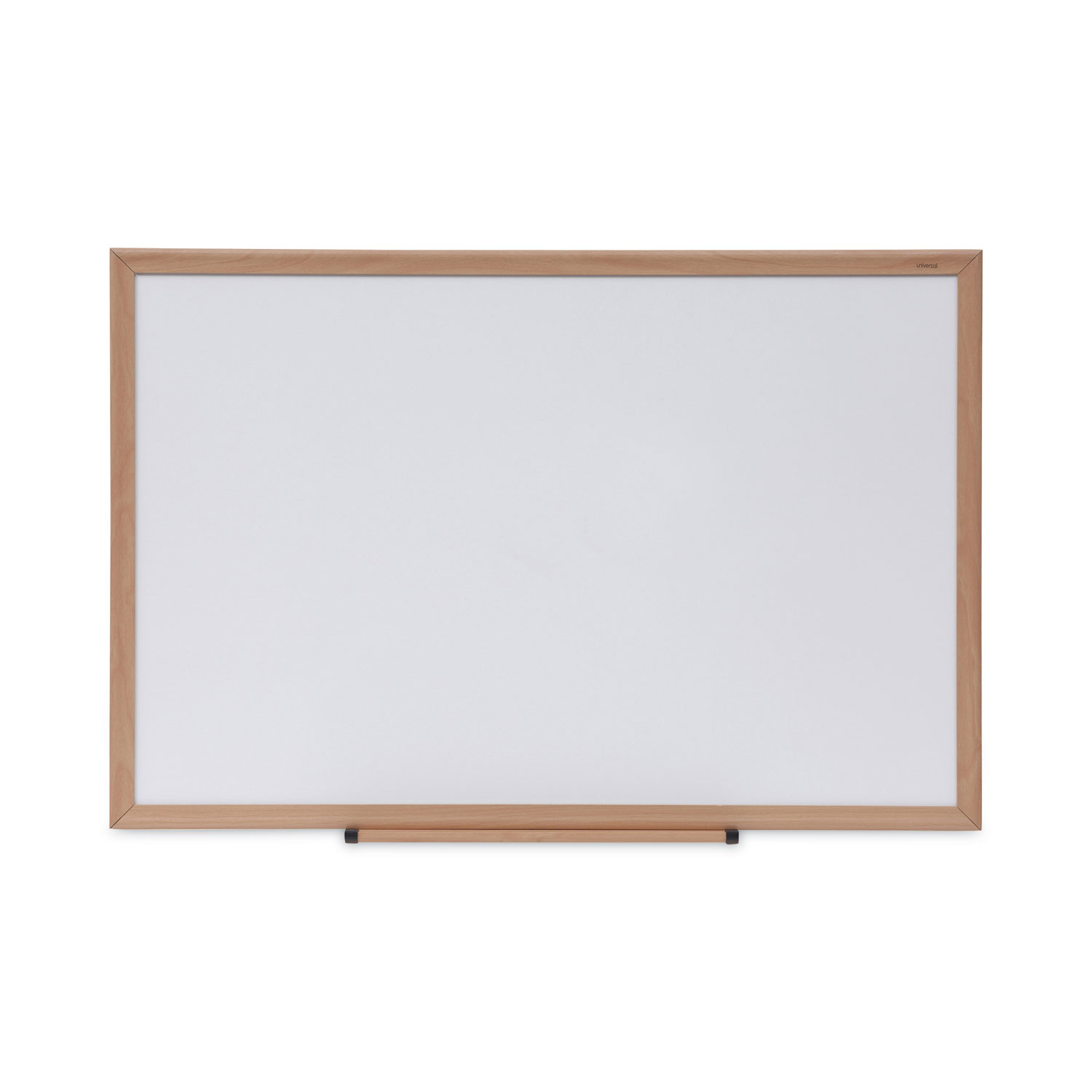 Deluxe Melamine Dry Erase Board, 36 x 24, Melamine White Surface, Oak