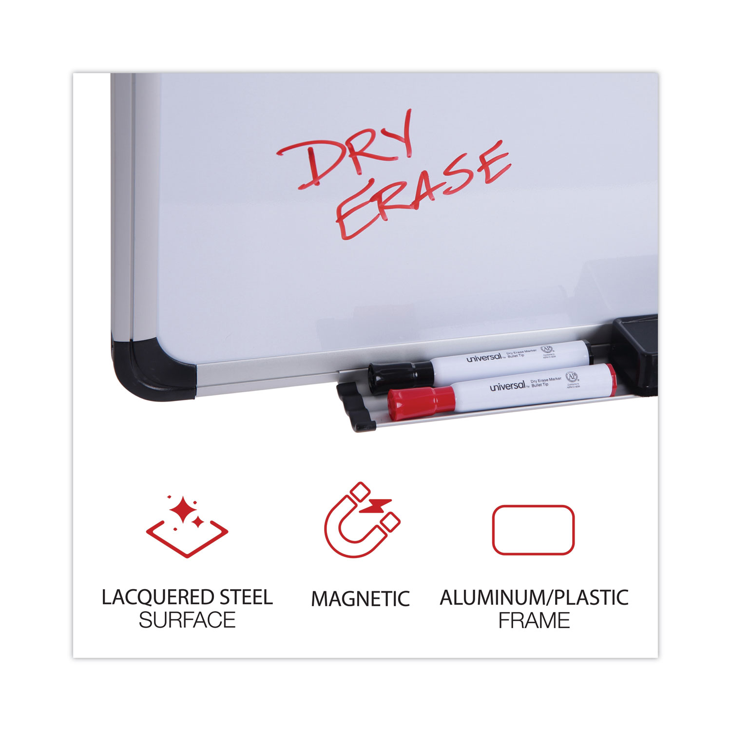 UNV43734 Universal® Steel Dry Erase Board Zuma
