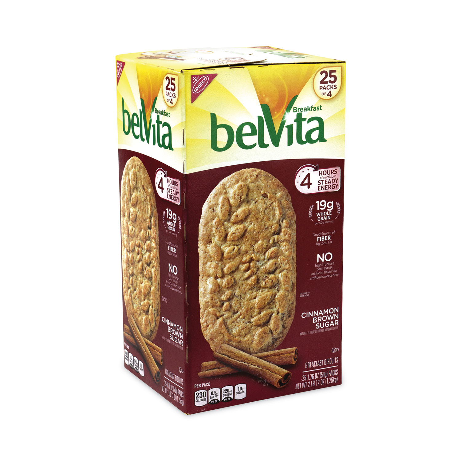 Nabisco® belVita Breakfast Biscuits, Cinnamon Brown Sugar, 1.76 oz Pack