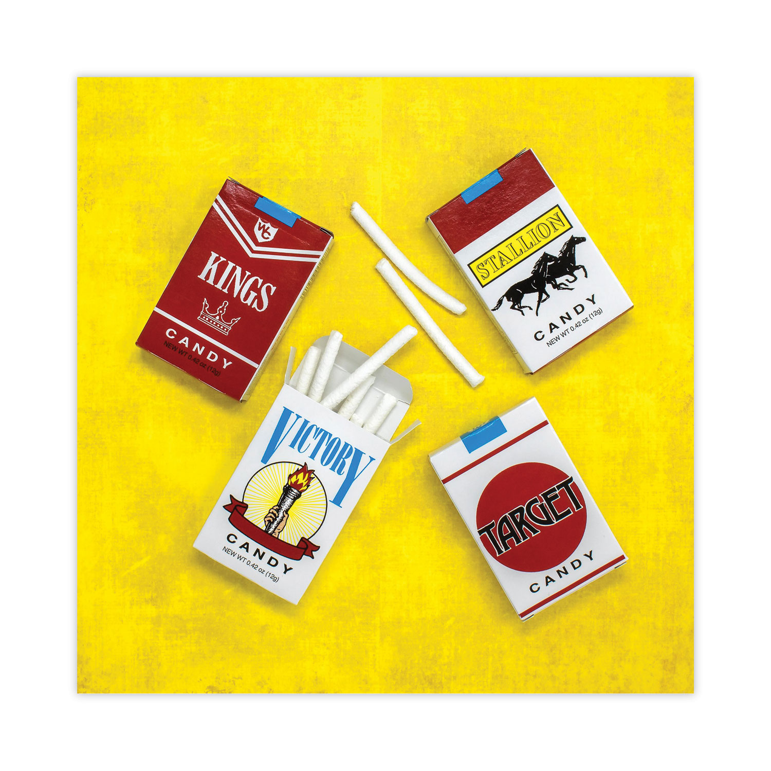 World Confections Candy Cigarettes, 1.3 oz, 24/Pack, Ships in 13