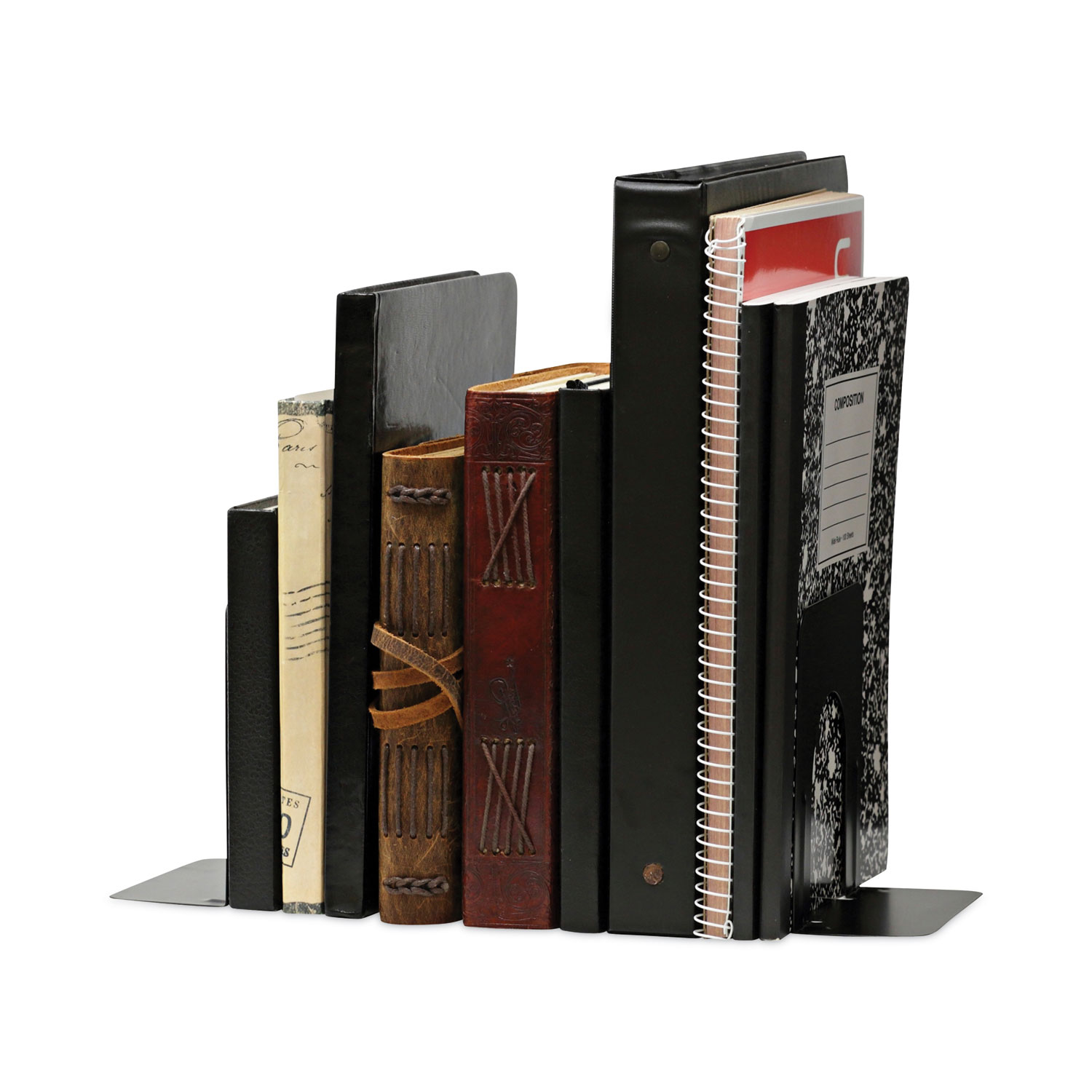 Universal Economy Bookends, Standard, 4 3/4 x 5 1/4 x 5, Heavy Gauge