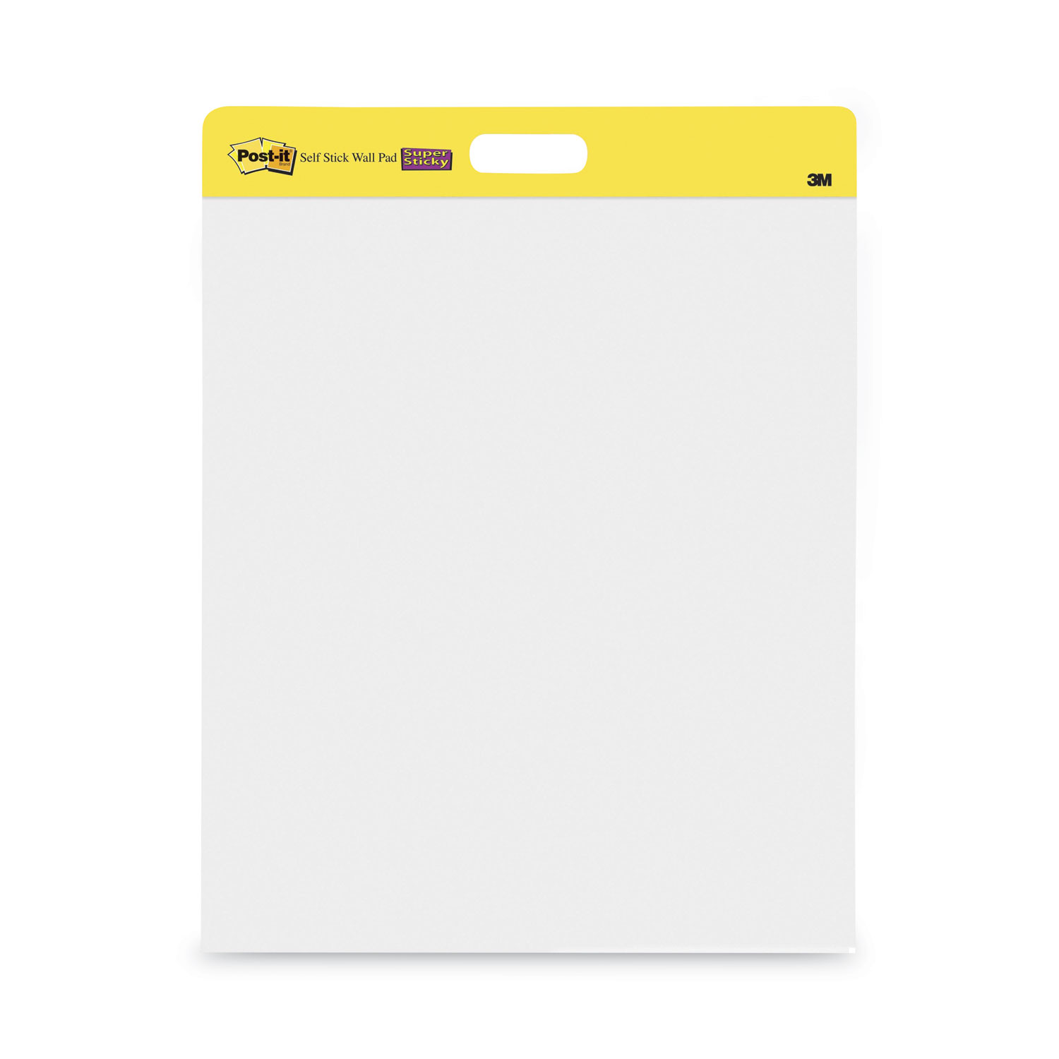 SelfStick Wall Pad, Unruled, 20 x 23, White, 20 Sheets/Pad, 2 Pads