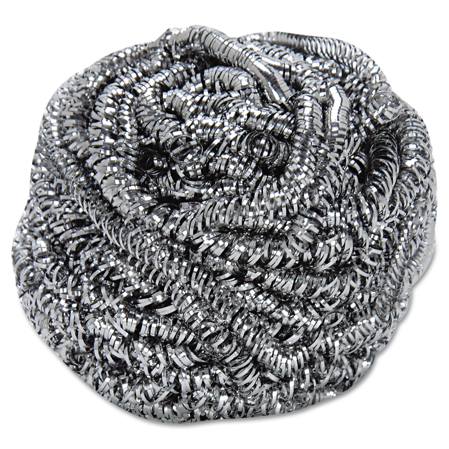 Boardwalk Stainless Steel Scrubber, 2 1/2 x 2 3/4, Steel Gray, 12