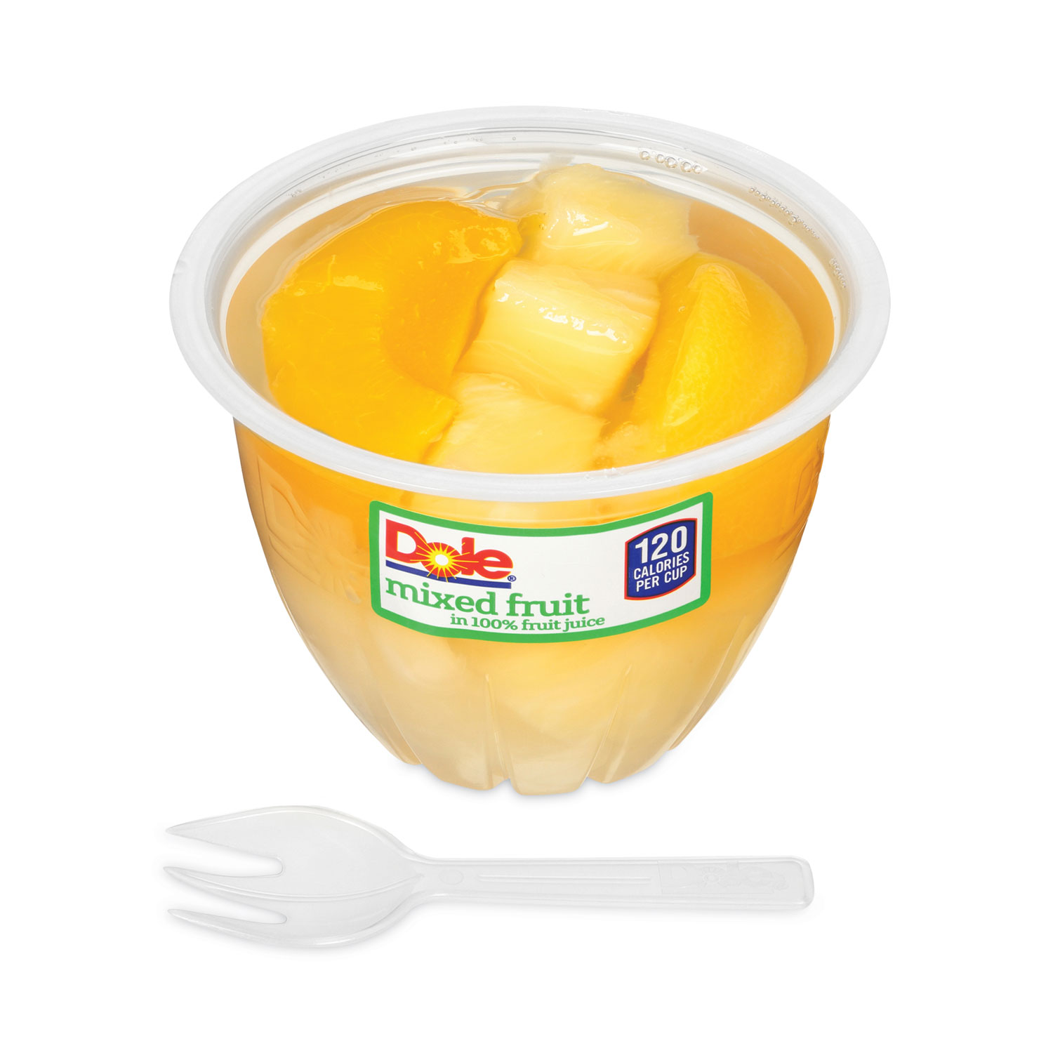 Dole® Mixed Fruit in 100 Fruit Juice Cups, Peaches/Pears/Pineapple, 7