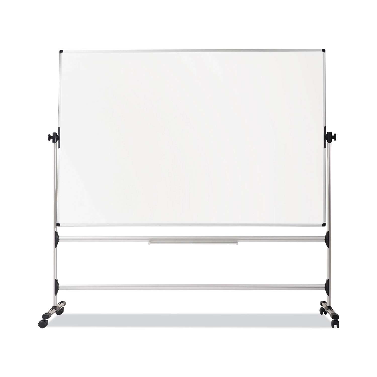 Earth Silver Easy Clean Mobile Revolver Dry Erase Boards, 48 x 70