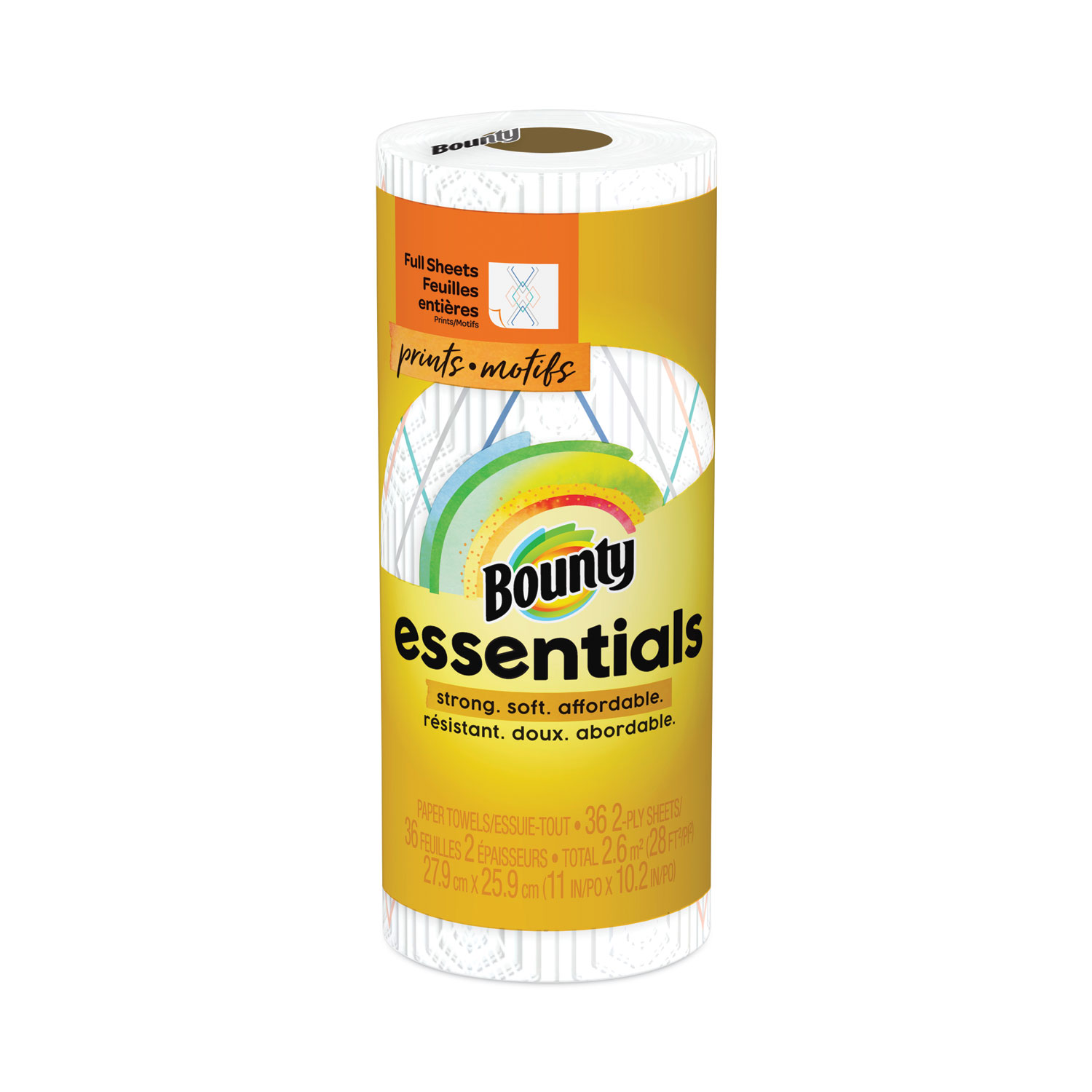 Essentials Kitchen Roll Paper Towels, 2Ply, 11 x 10.2, 40 Sheets/Roll Zerbee