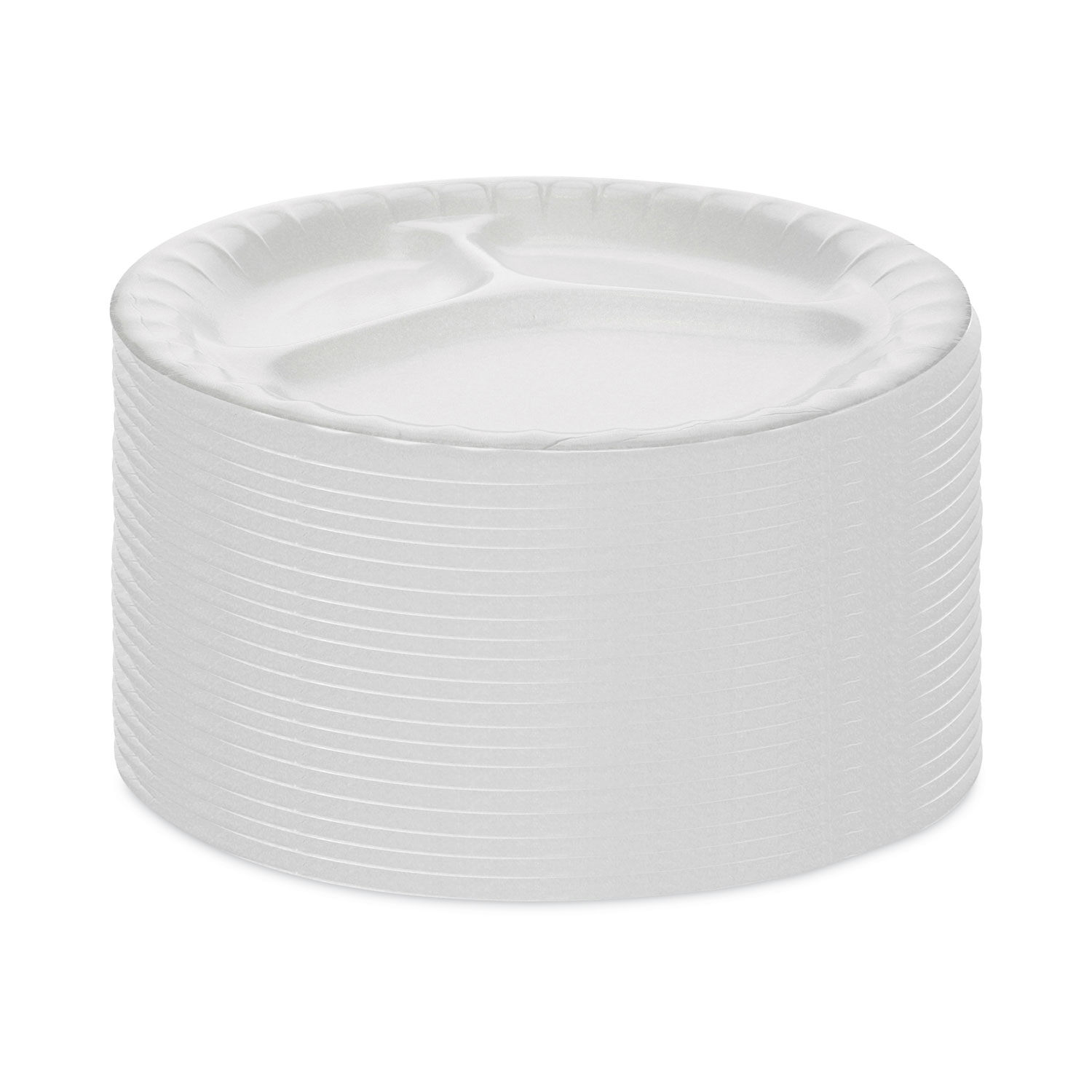 Placesetter Deluxe Laminated Foam Dinnerware, Plate, 8.88