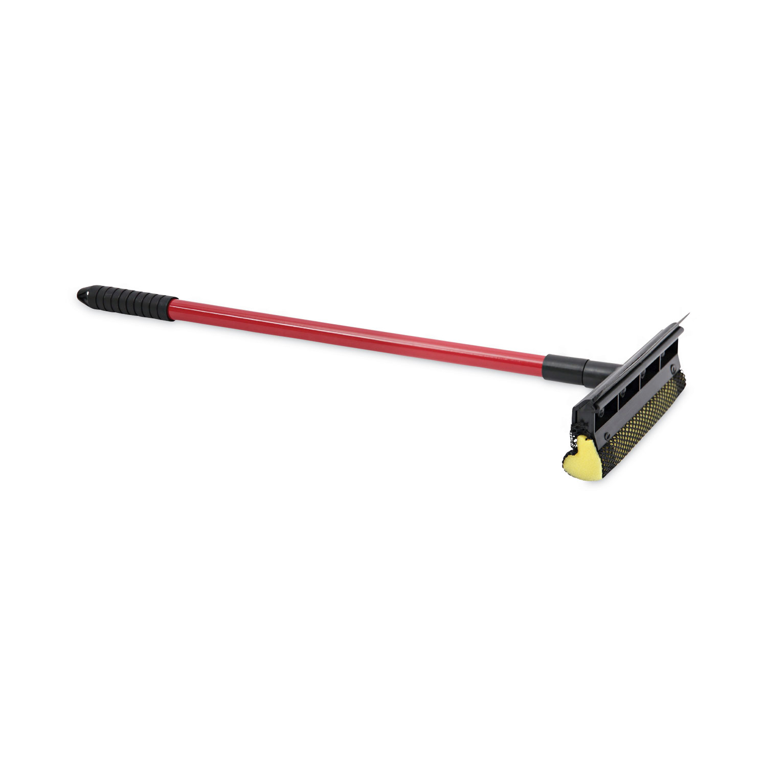 GeneralDuty Squeegee, 8" Wide Blade, Black/Red, 21" Handle Zerbee