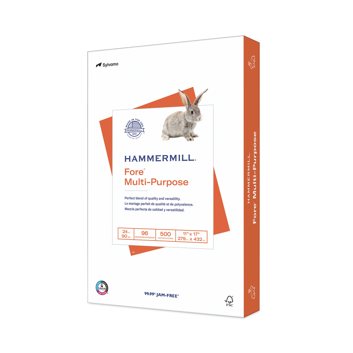 Hammermill® Fore Multipurpose Print Paper, 96 Bright, 24 lb Bond Weight