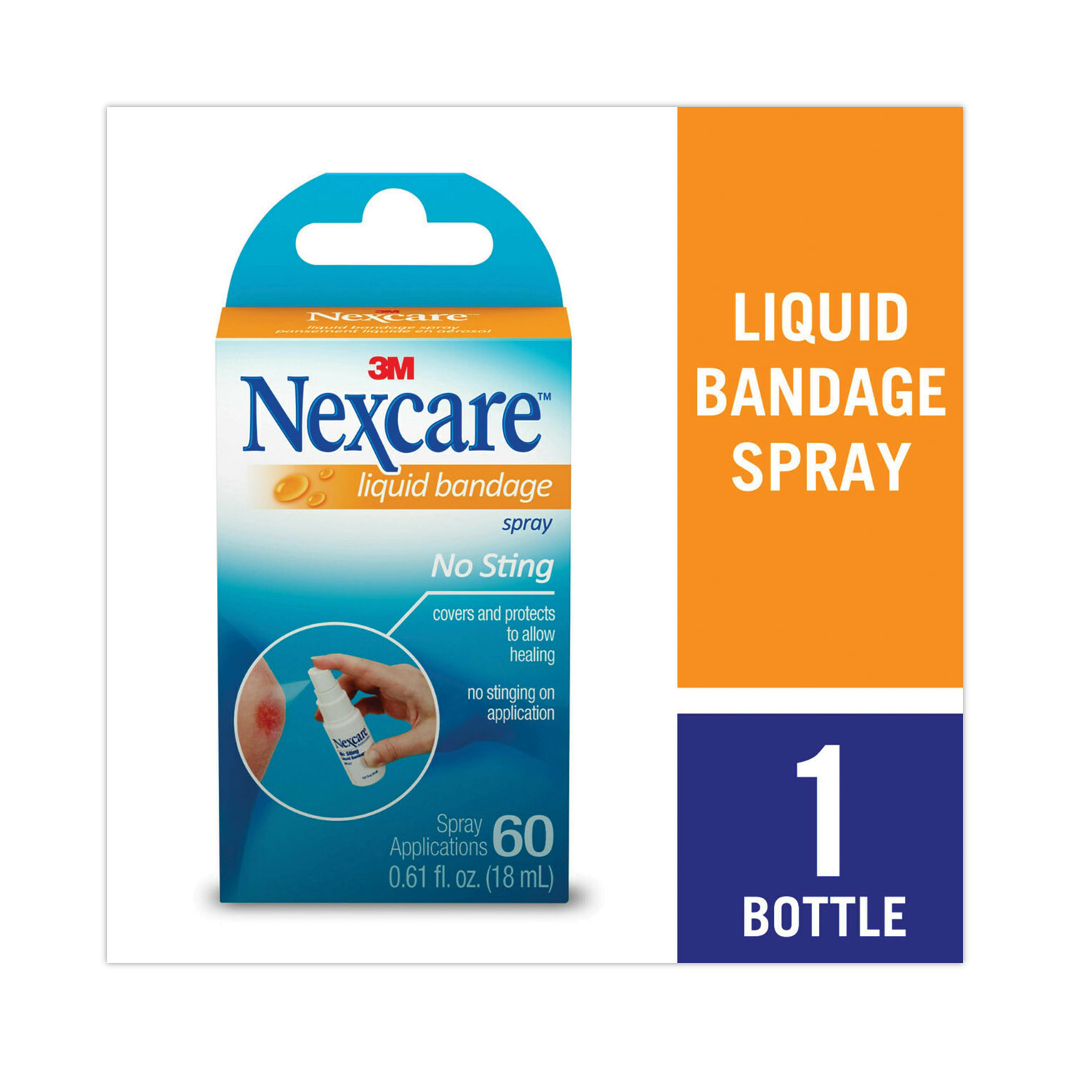 3M Nexcare™ NoSting Liquid Bandage Spray, 0.61 oz Baxter Chemical
