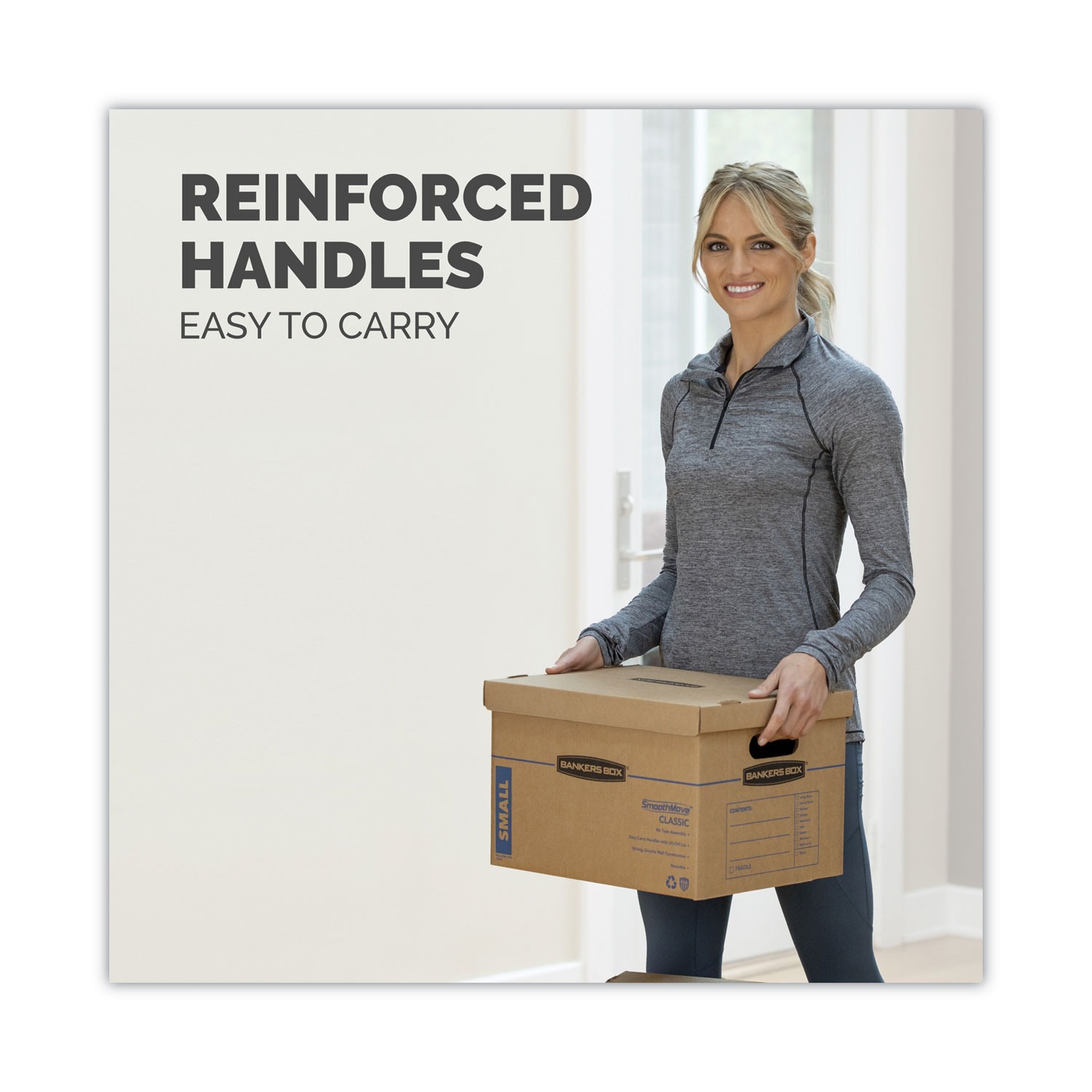 FEL7714209 Bankers Box SmoothMove Classic Small Moving Boxes Zuma