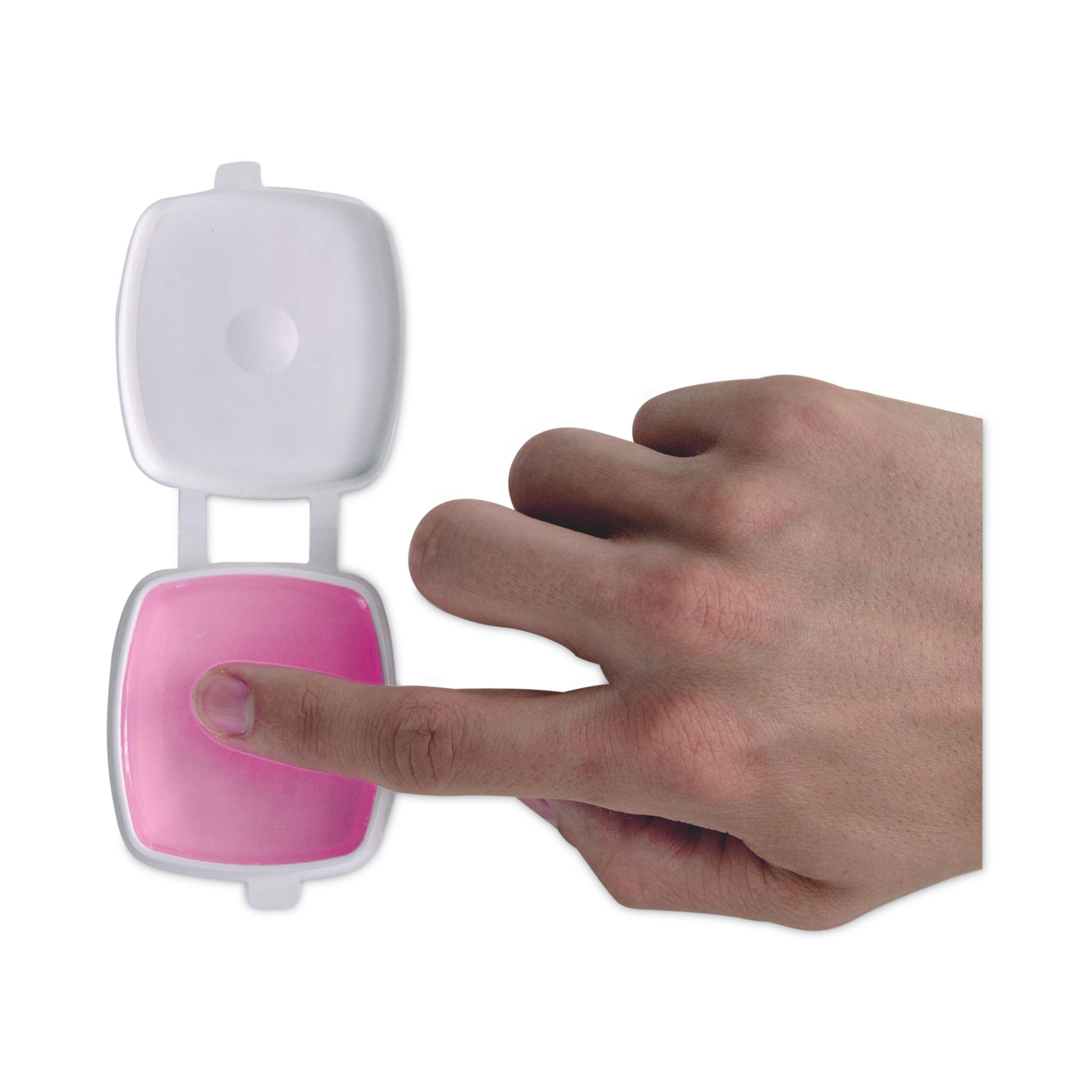 Sortkwik Fingertip Moisteners, 1 oz, Pink Zerbee