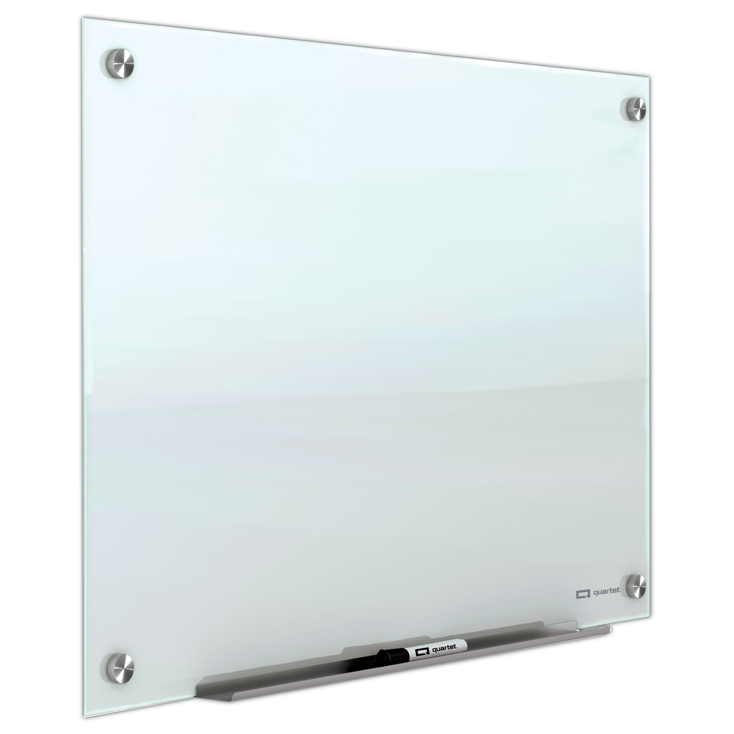 Brilliance Glass DryErase Boards, 36 x 24, White Surface Zuma