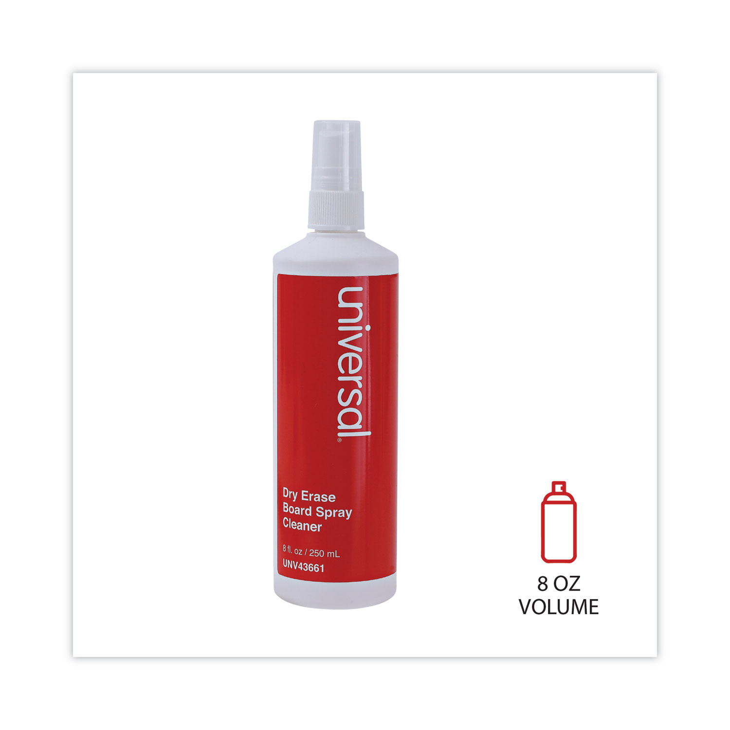 Dry Erase Spray Cleaner, 8 oz Spray Bottle Reparto