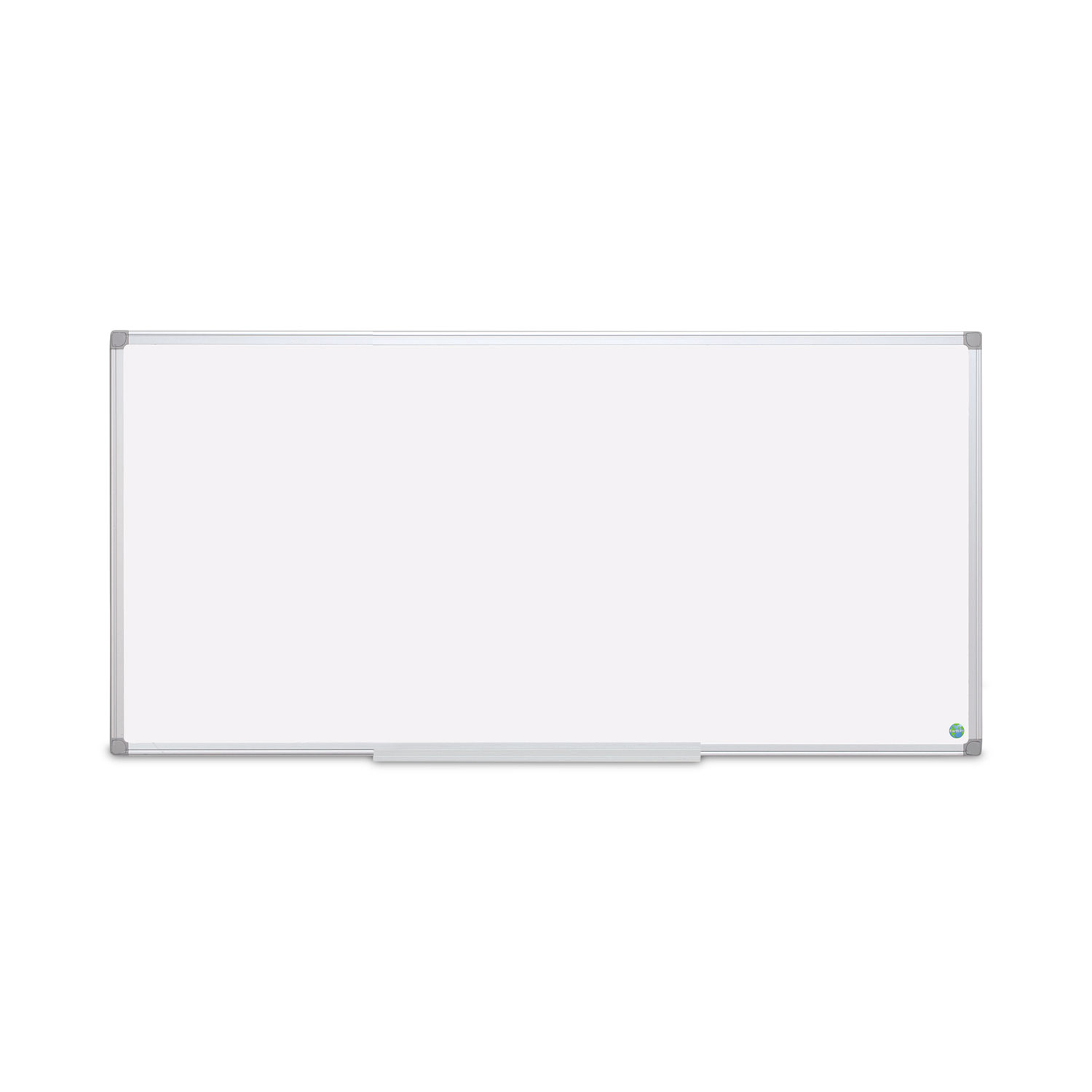 Earth Silver EasyClean Dry Erase Board, 96 x 48, White Surface, Silver