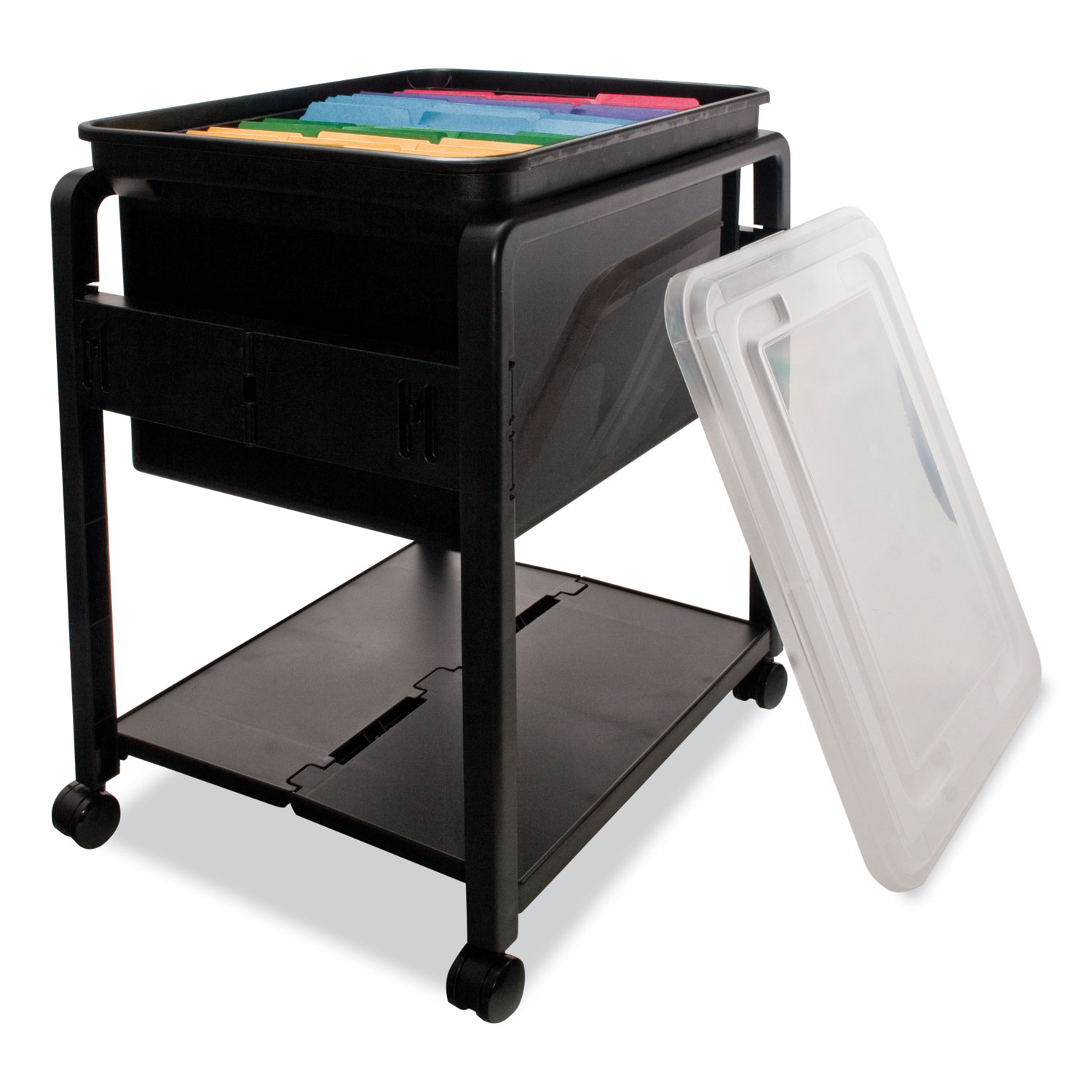 AVT55758 Advantus Folding Mobile File Cart Zuma