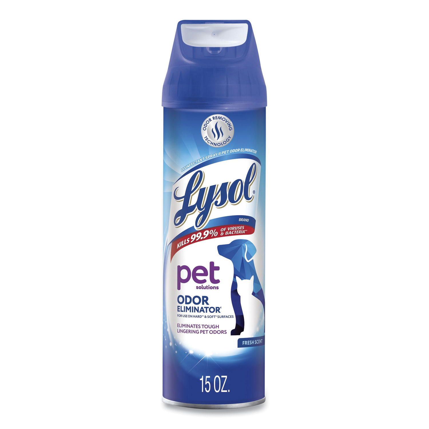 LYSOL® Brand Disinfectant Spray II Pet Odor Eliminator, Fresh, 15 oz