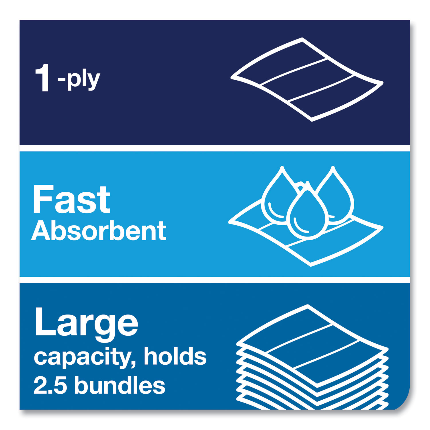 Tork® Advanced Multifold Hand Towel, 1Ply, 9 x 9.5, White, 250/Pack