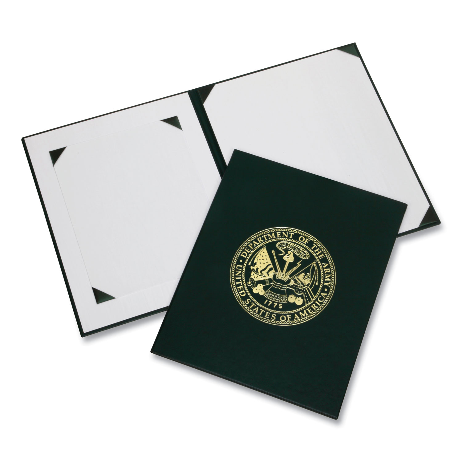 7510017011805 SKILCRAFT Awards Certificate Binder, Army Seal, 14.5 x 11