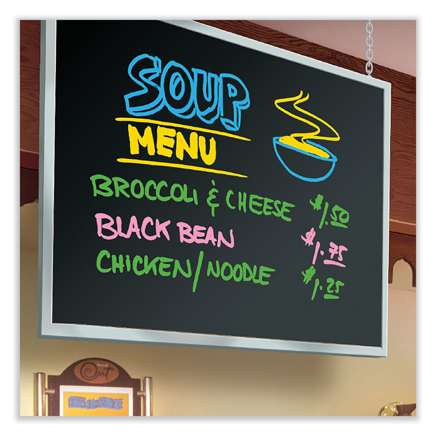 Set of 5 Dry Erase Fluorescent Neon Markers by Expo, Glow In The Dark