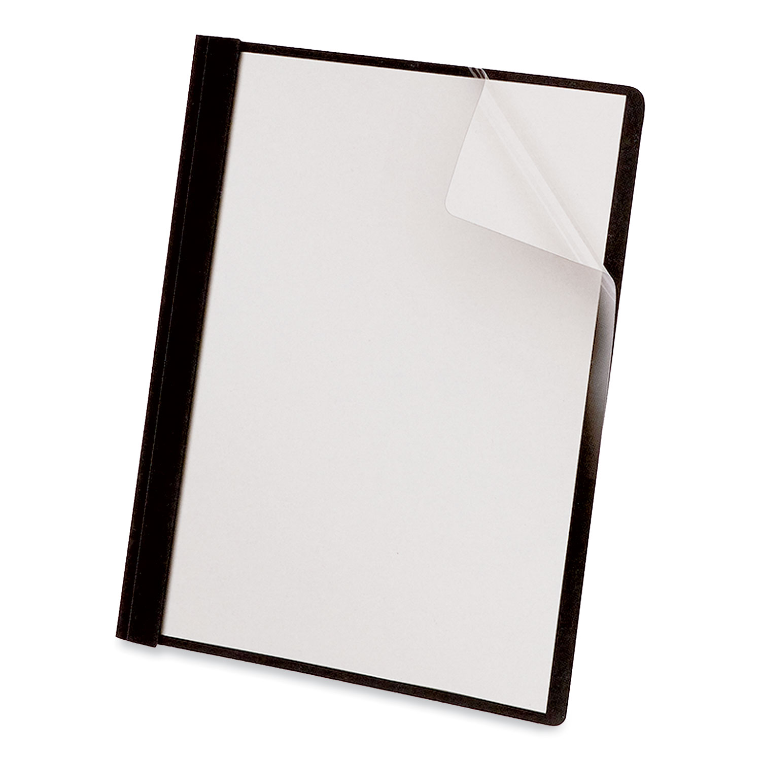 Clear Front Report Cover with Fasteners, ThreeProng Fastener, 0.5