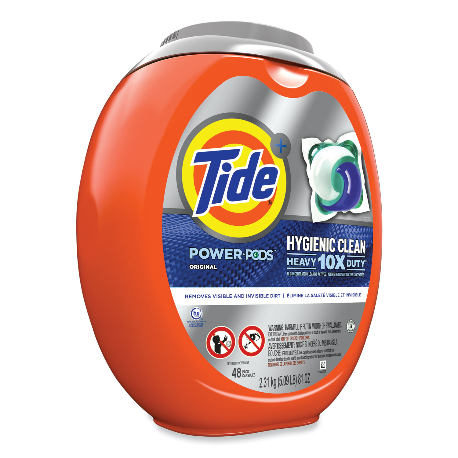 Tide® Hygienic Clean Heavy 10x Duty Power Pods, Original Scent, 81 oz