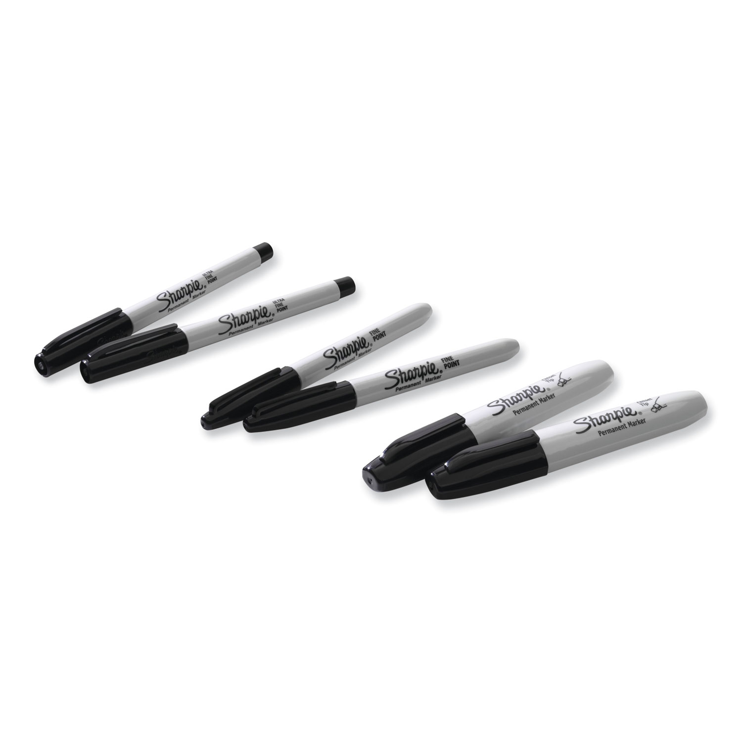 Sharpie® Mixed Point Size Permanent Markers, Assorted Tip Sizes/Types