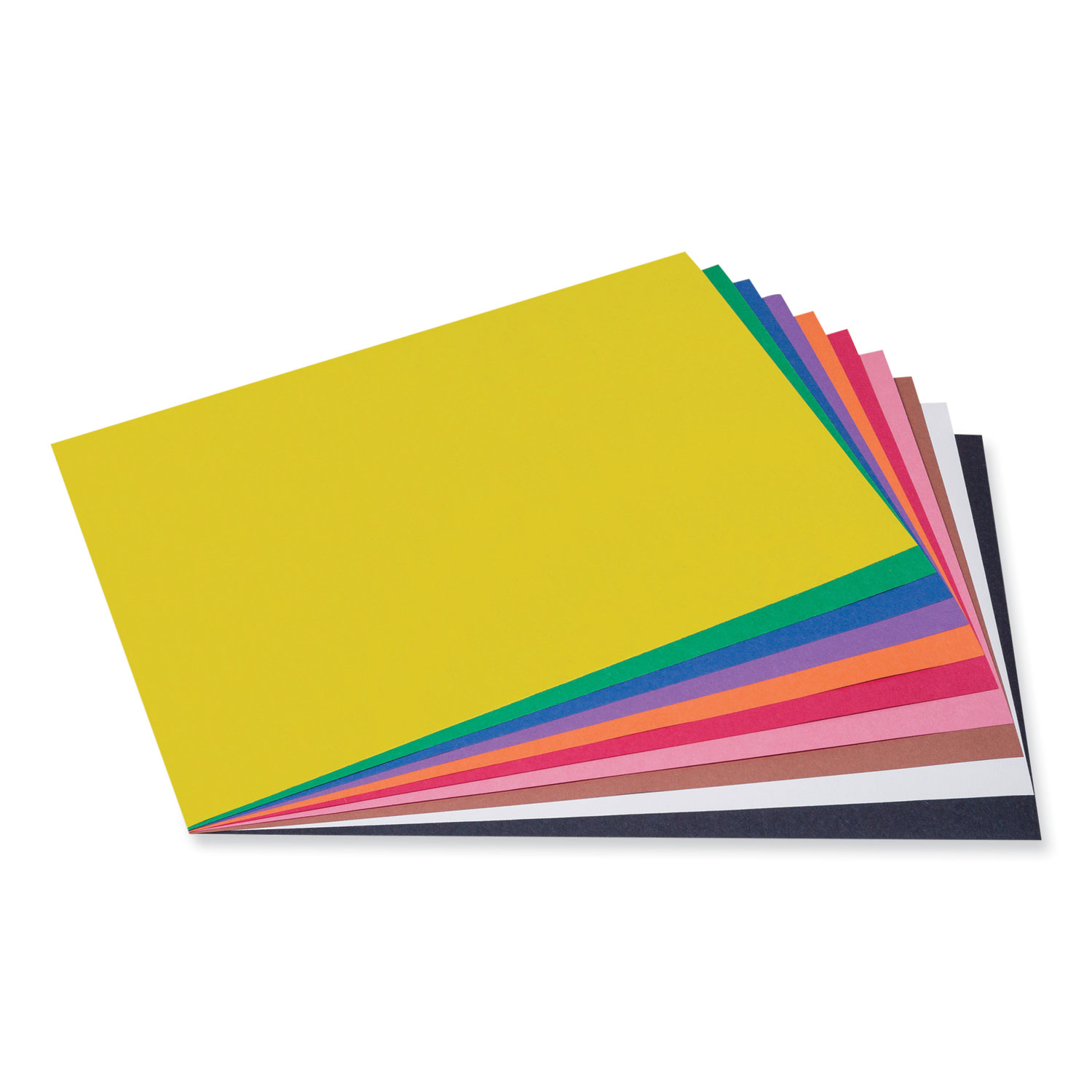 SunWorks Construction Paper, 50 lb Text Weight, 12 x 18, Assorted, 50