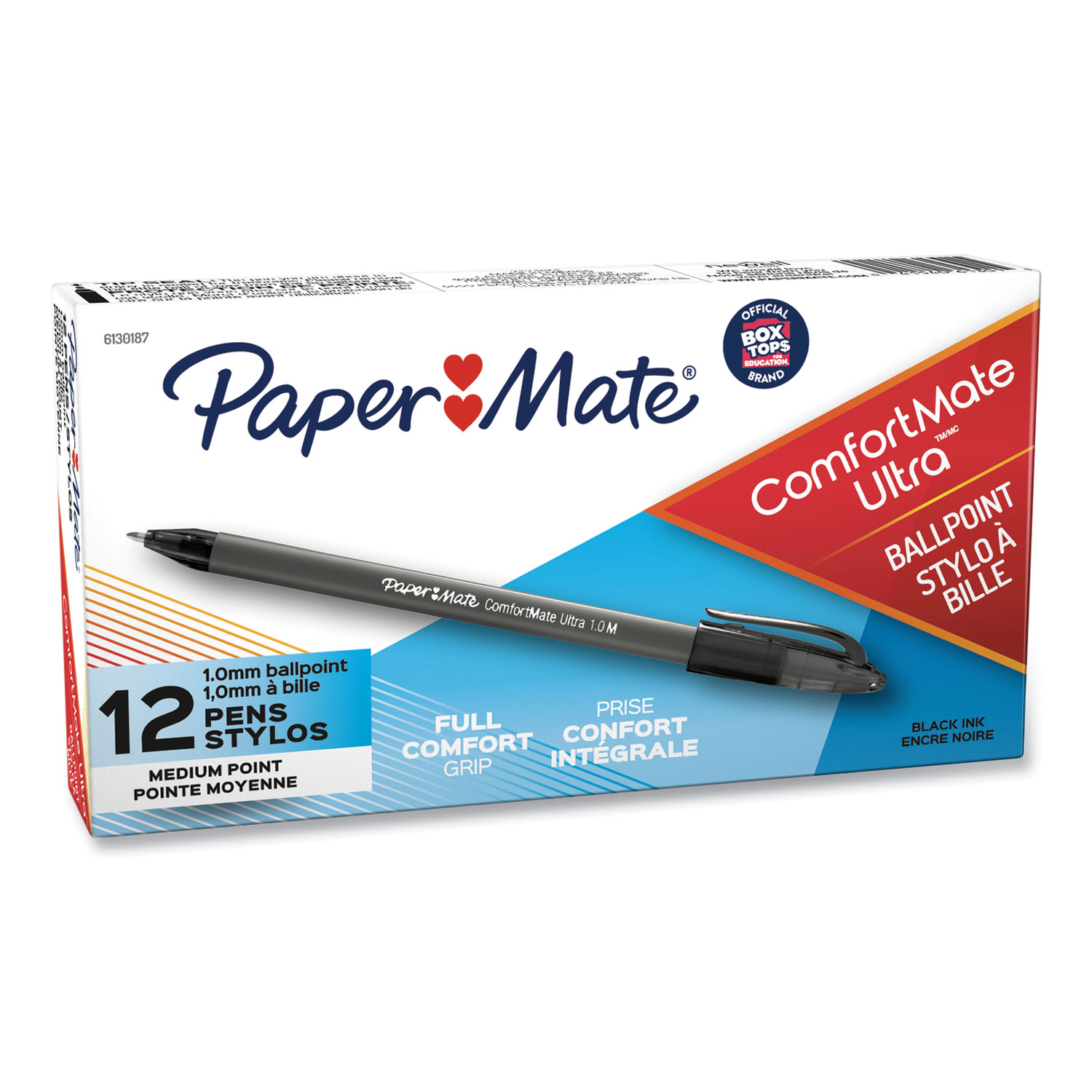 ComfortMate Ultra Ballpoint Pen, Stick, Medium 1 mm, Black Ink, Black