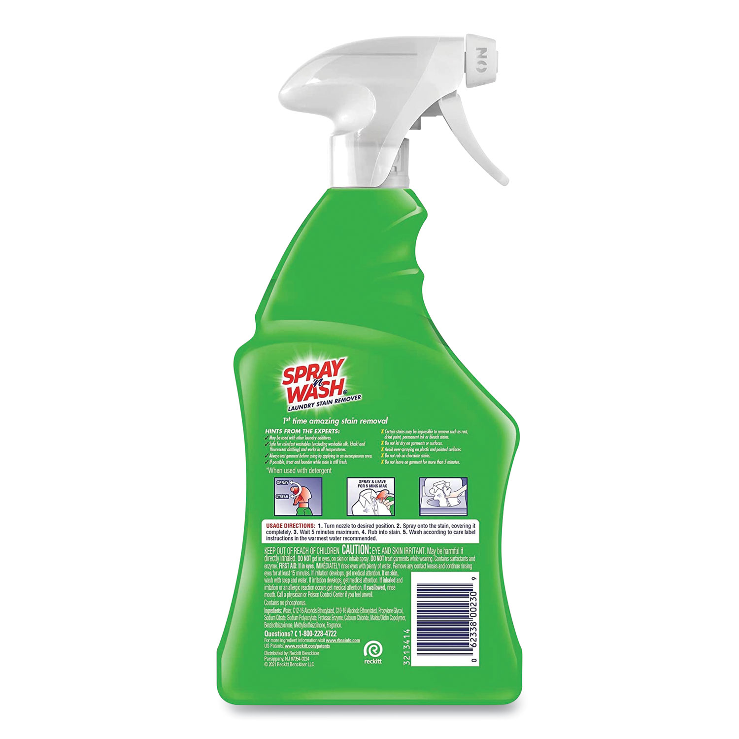 SPRAY ‘n WASH® Stain Remover, 22 oz Spray Bottle, 12/Carton ProLine