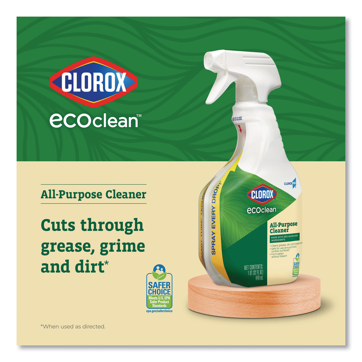 Clorox® Clorox Pro EcoClean AllPurpose Cleaner, Unscented, 32 oz Spray