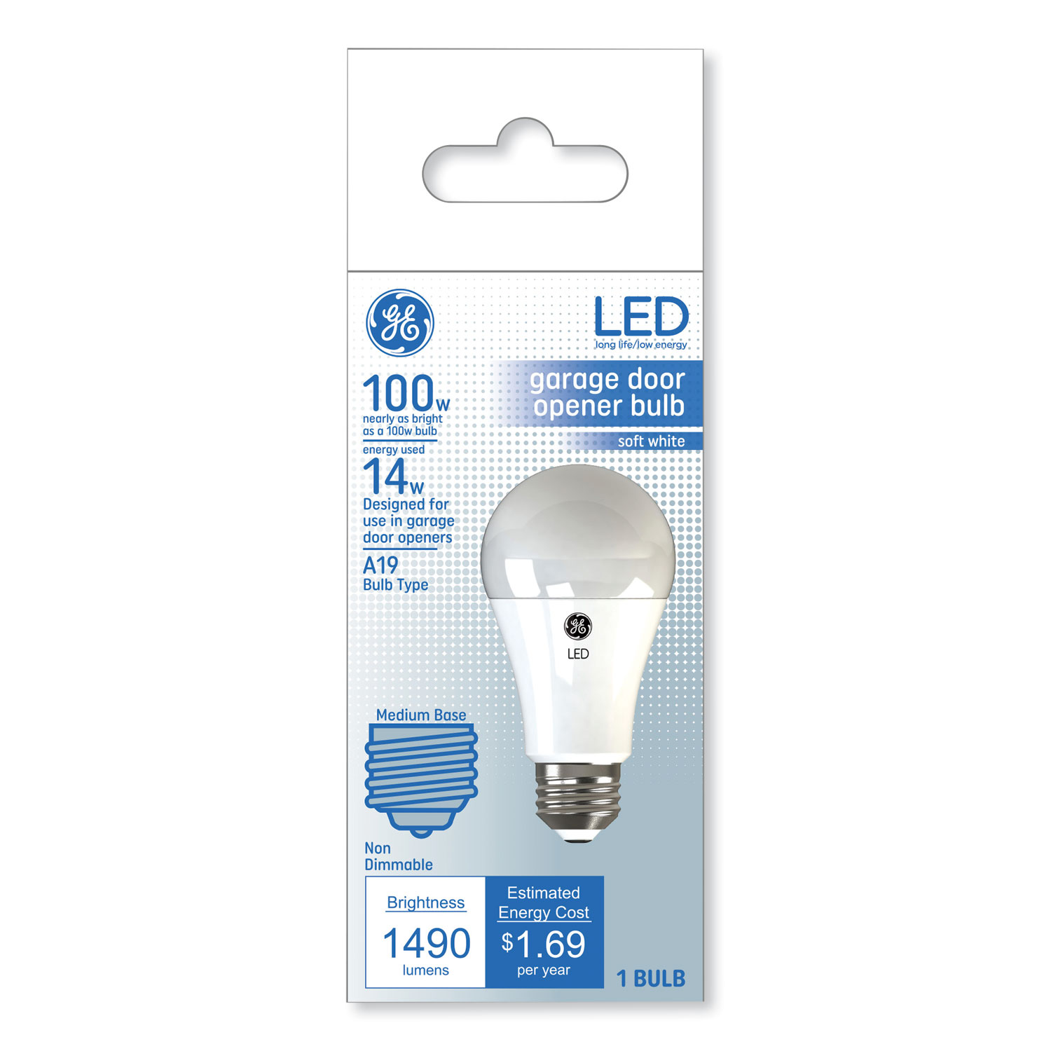 LED Soft White A19 Garage Door Opener Bulb, 14 W myEliteProducts