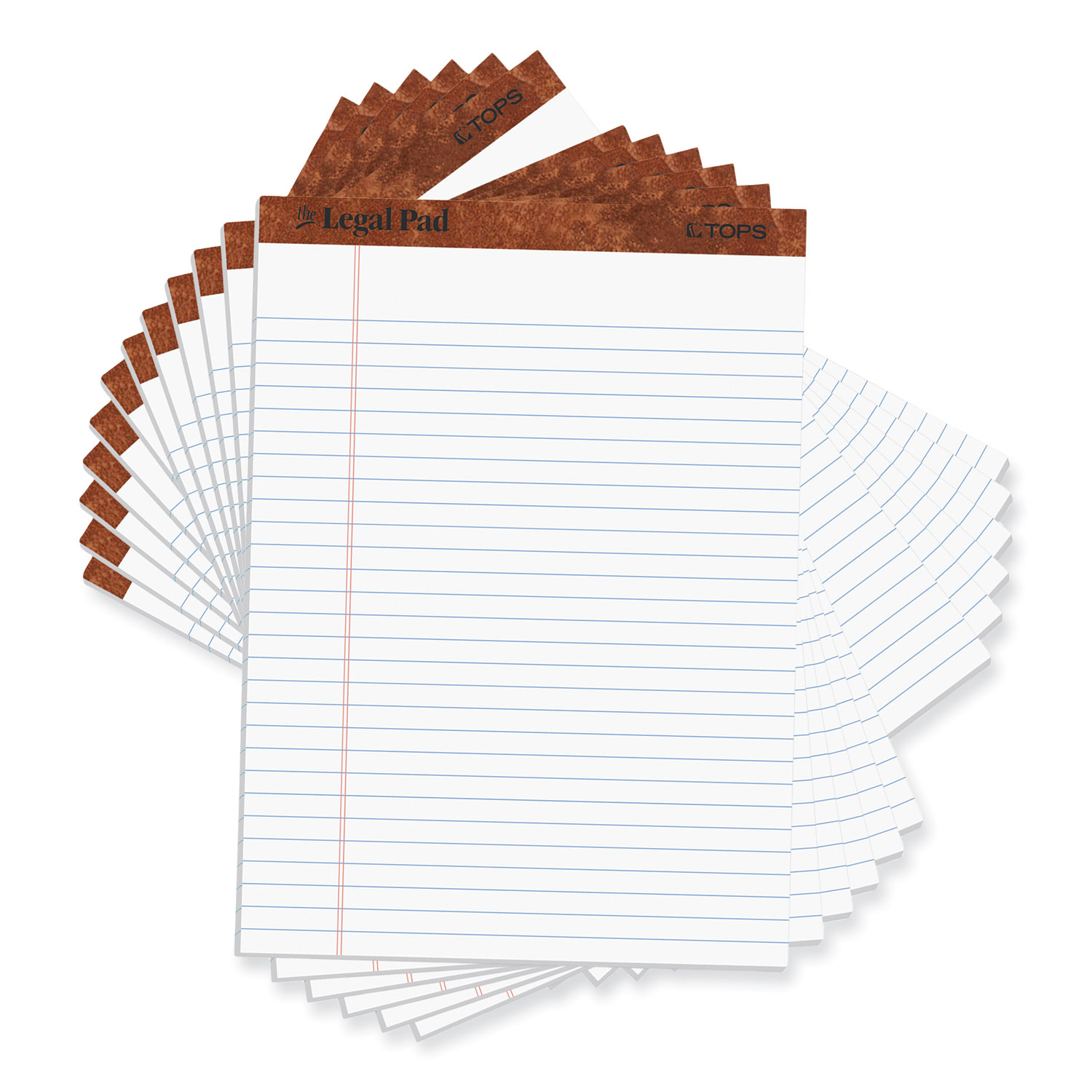 "The Legal Pad" Ruled Perforated Pads, Wide/Legal Rule, 50 White 8.5 x