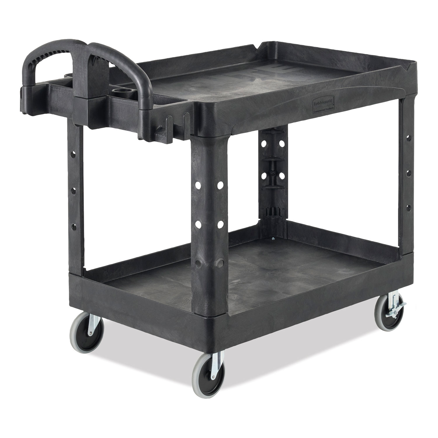Rubbermaid® Commercial HeavyDuty Utility Cart with Lipped Shelves