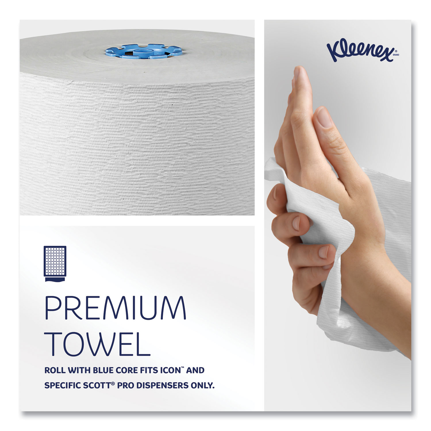 Kleenex® Hard Roll Paper Towels with Premium Absorbency Pockets with